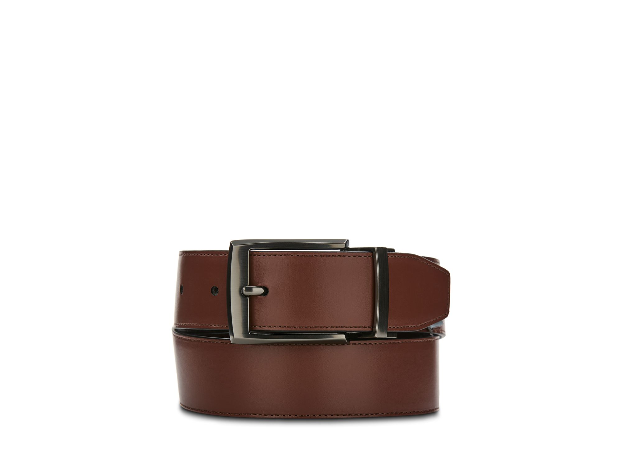 Lizard Effect Reversible Leather Belt - Exclusive — Image 3