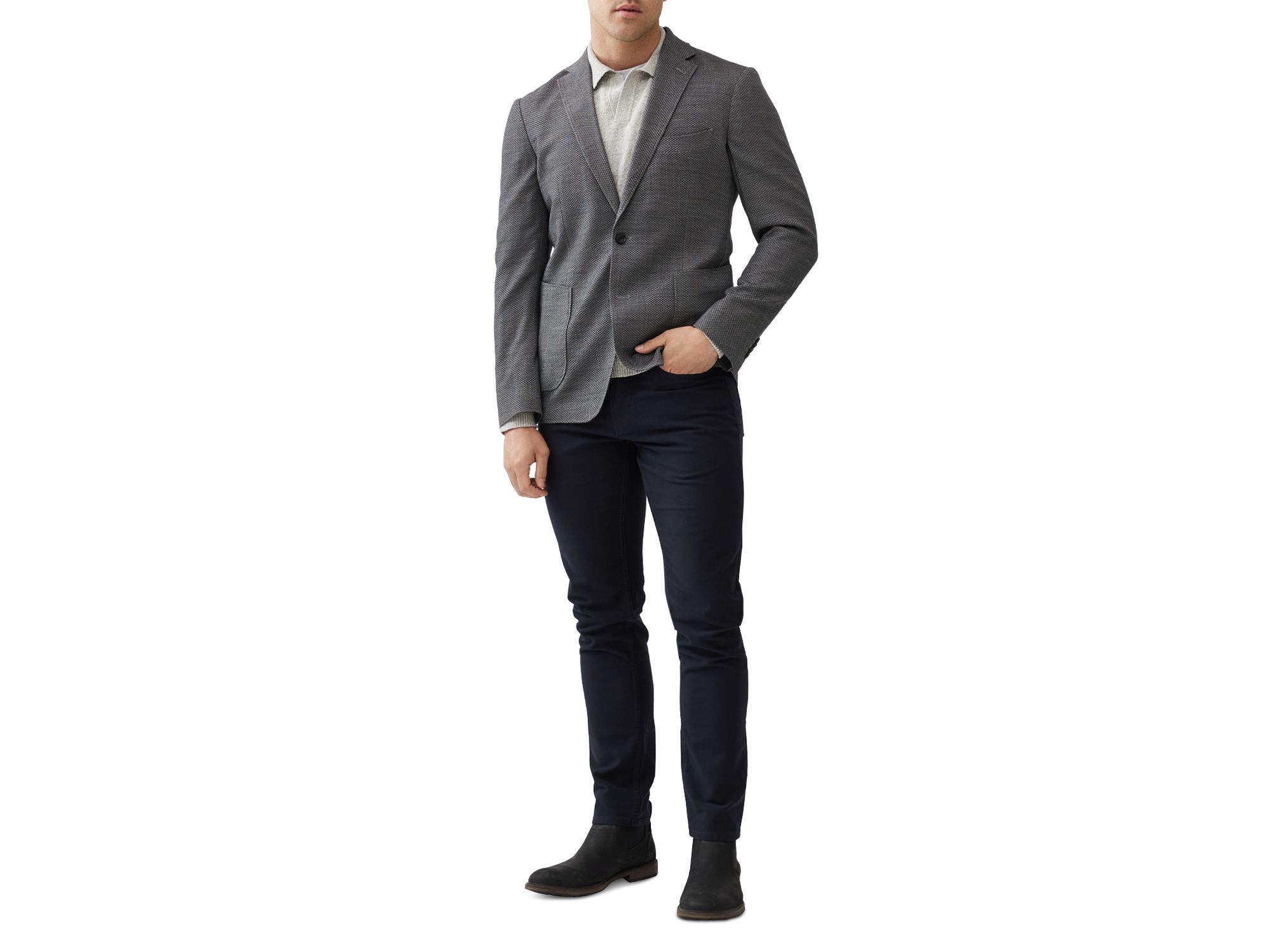 Haldon Button Front Slim Fit Jacket — Image 5