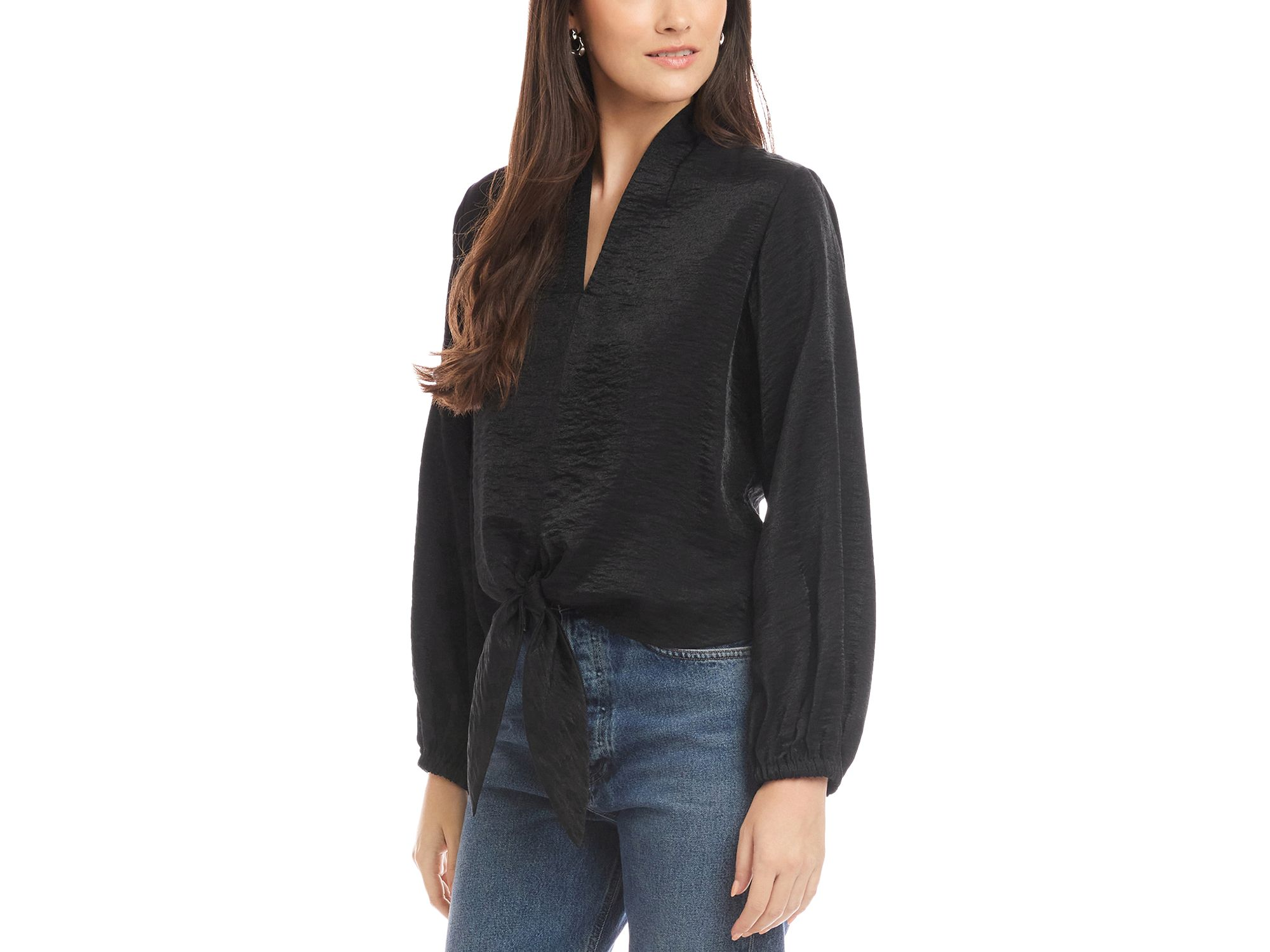 Scarlet Tie Hem Top — Image 3