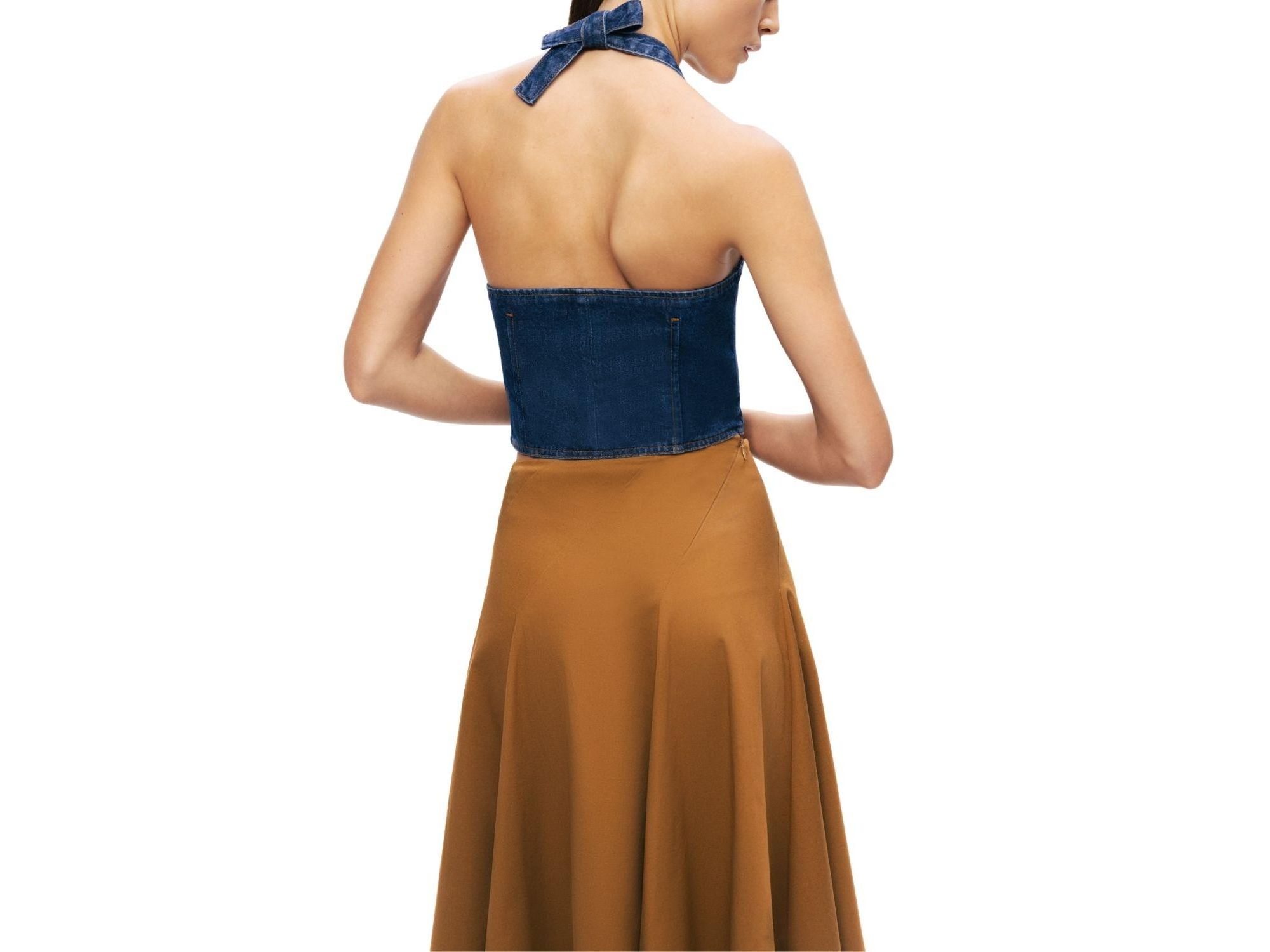 Halter Neck Denim Vest — Image 7