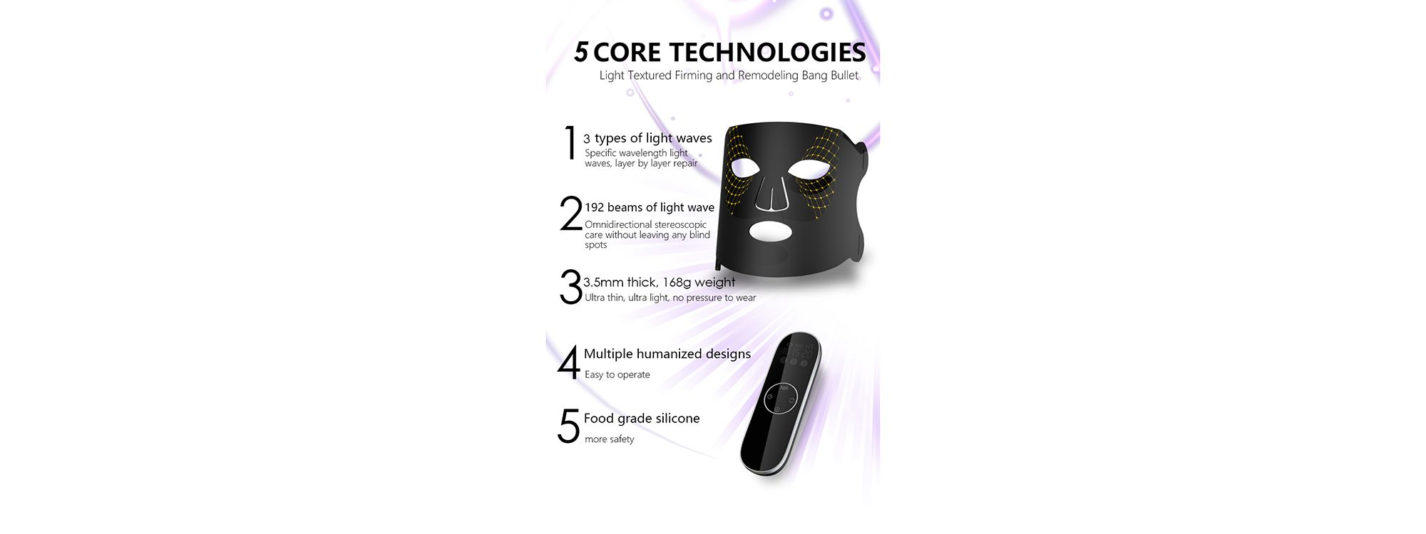 Time Keeper LED Therapy Face Mask — Image 4