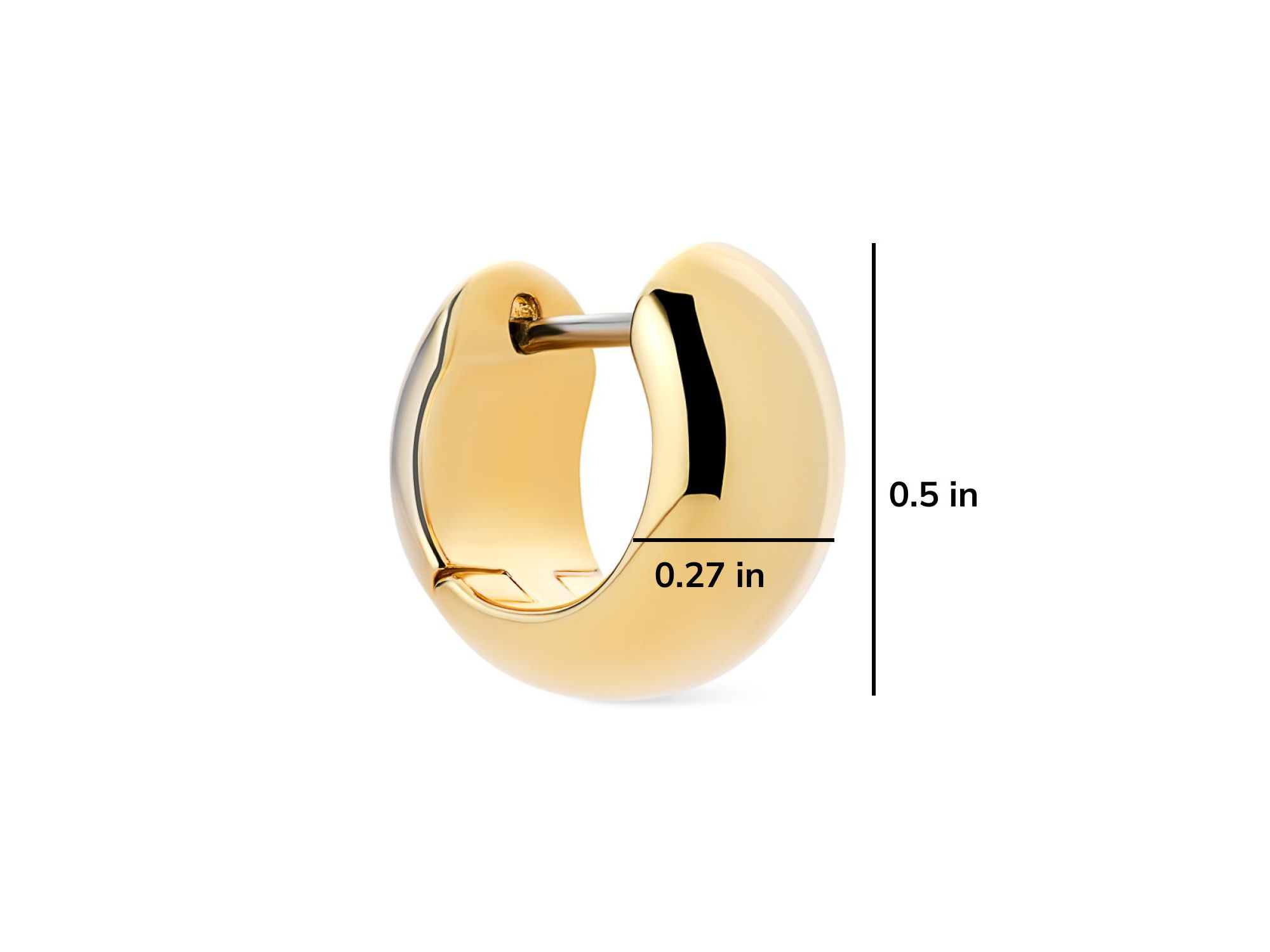 Giulia Bold Hoop Earrings — Image 5