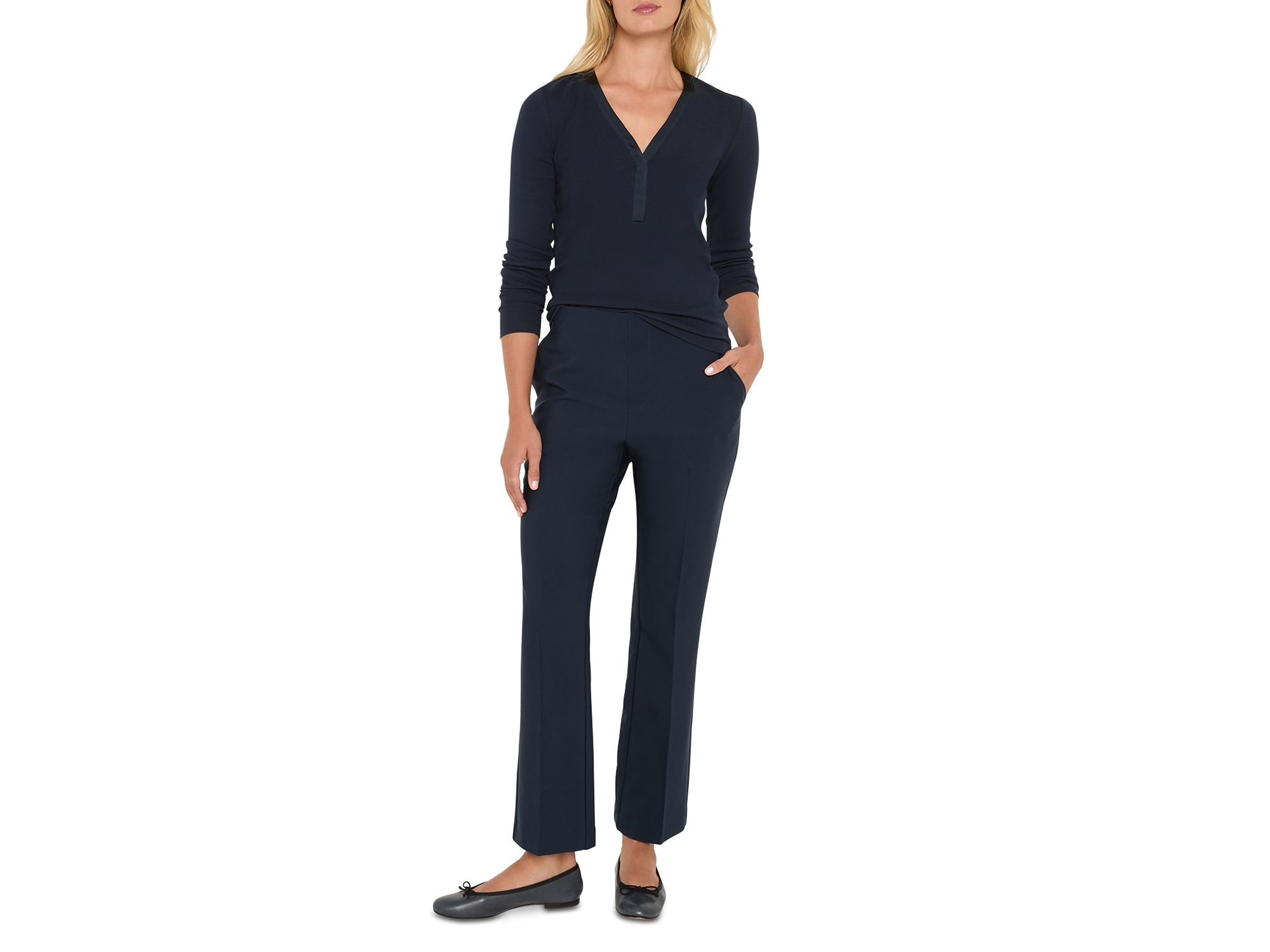 Sleek Stretch Plaza Demi Boot Pants — Image 4
