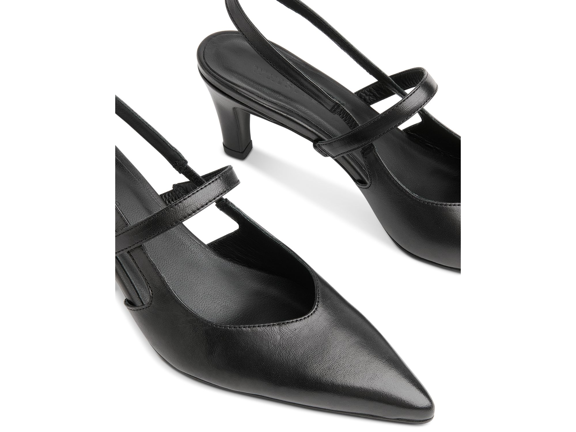 Women's Cecily Pointed Toe Slingback Kitten Heel Pumps — Image 3