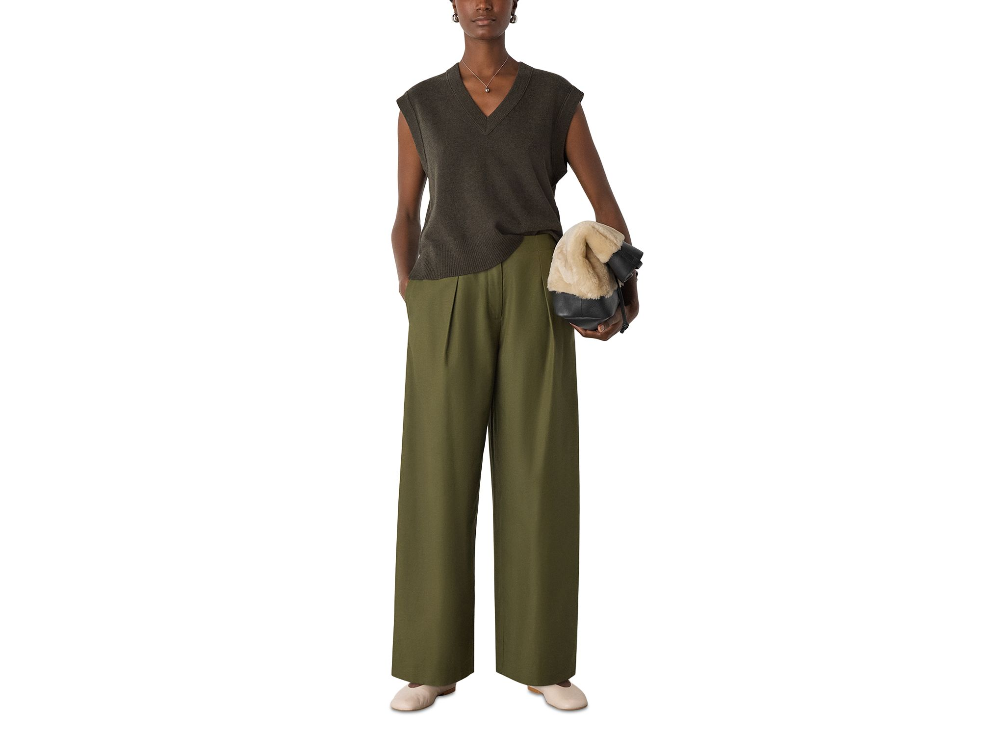 Pleat Front Barrel Trousers — Image 5