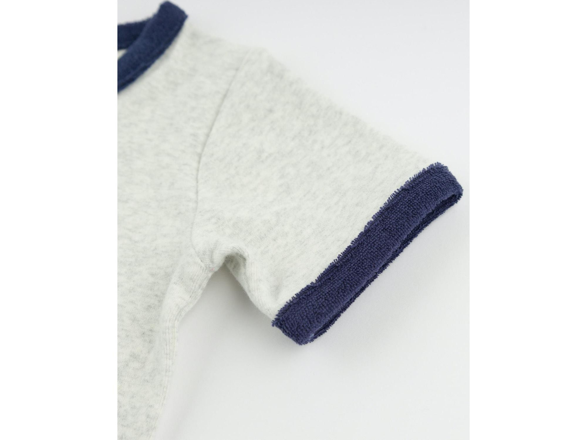 Unisex Billie Slub "Crew" Applique Ringer Tee - Baby — Image 3