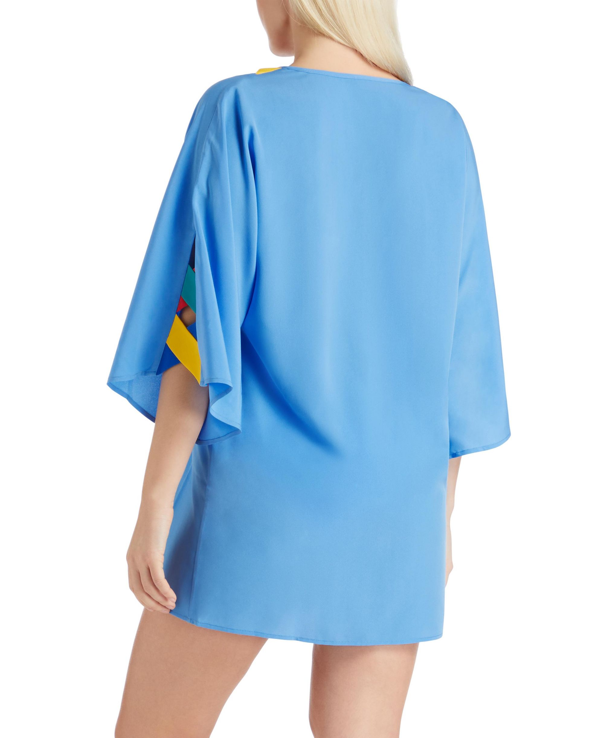 Mallorca Cross Bandage Cover-up Tunic Dress — Image 3