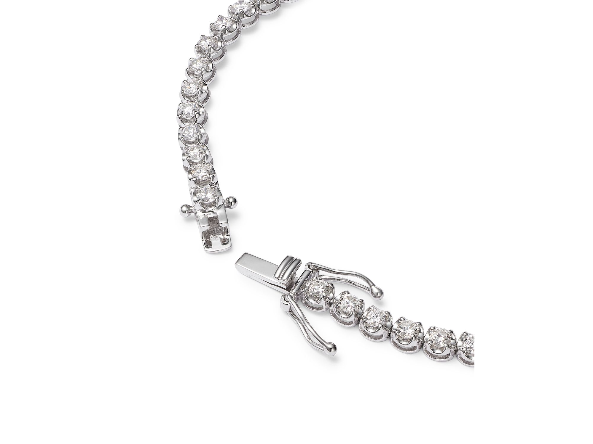 Certified Colorless Diamond Tennis Bracelet Collection in 14K White Gold, 2.0-10.0 tcw — Image 12