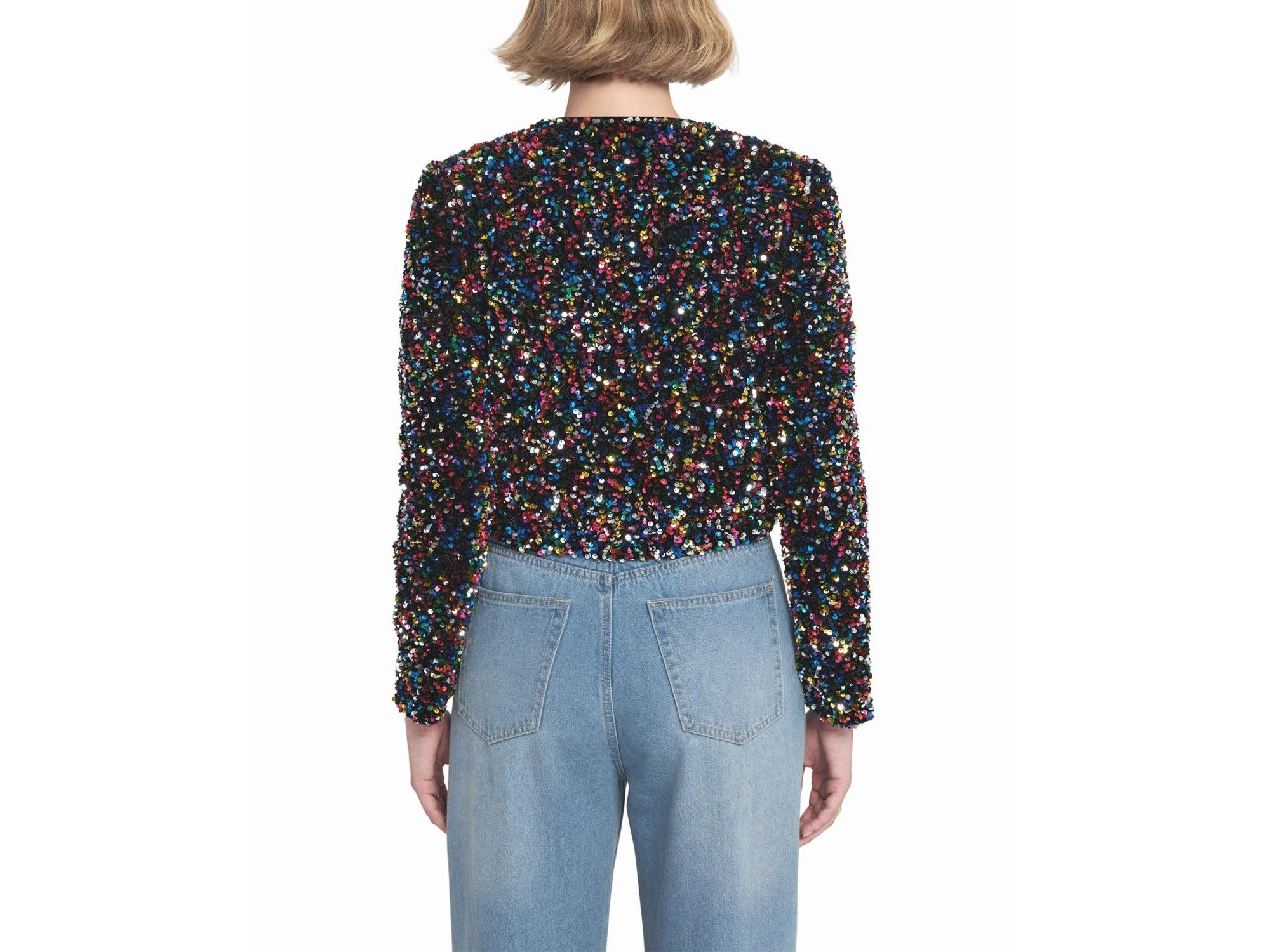 Sequin Cropped Jacket — Image 3
