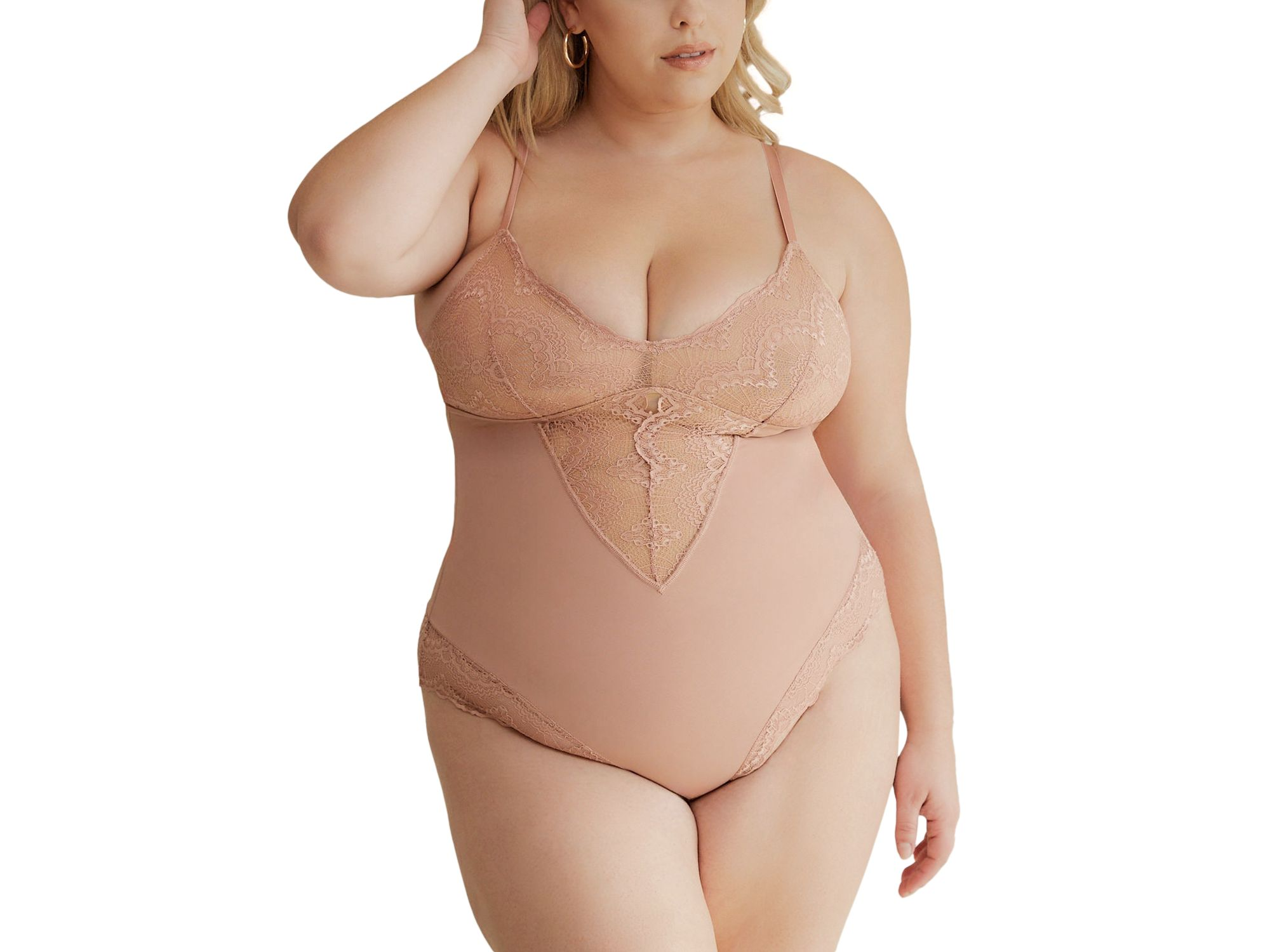 Sculpting Lace Shapewear Bodysuit — Image 4