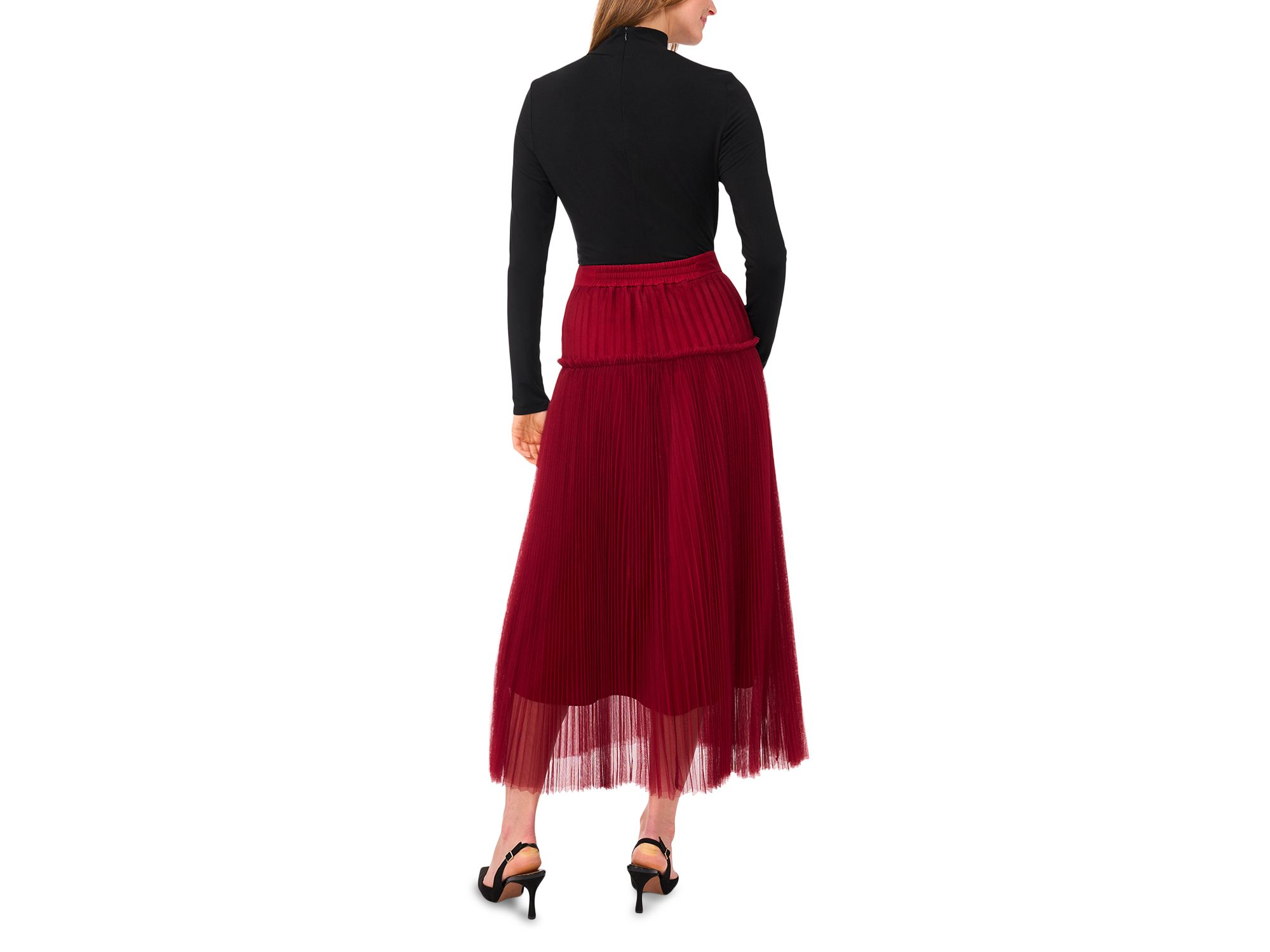 Pleated Midi Skirt — Image 3