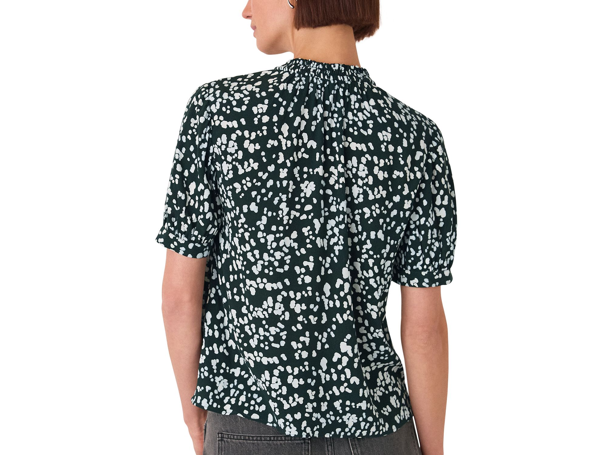 Animal Tie Neck Blouse — Image 3