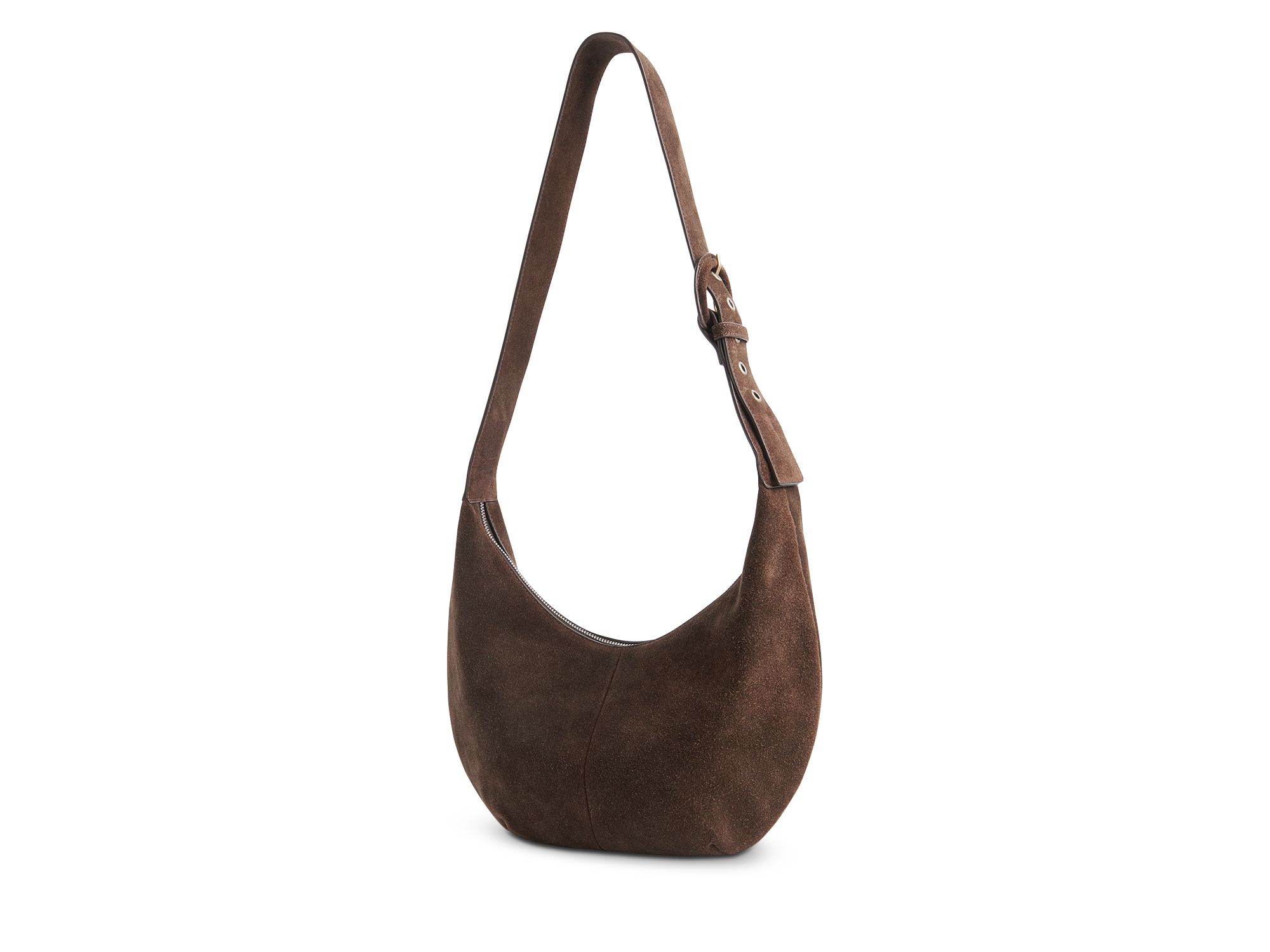 Sia Curved Suede Crossbody — Image 5
