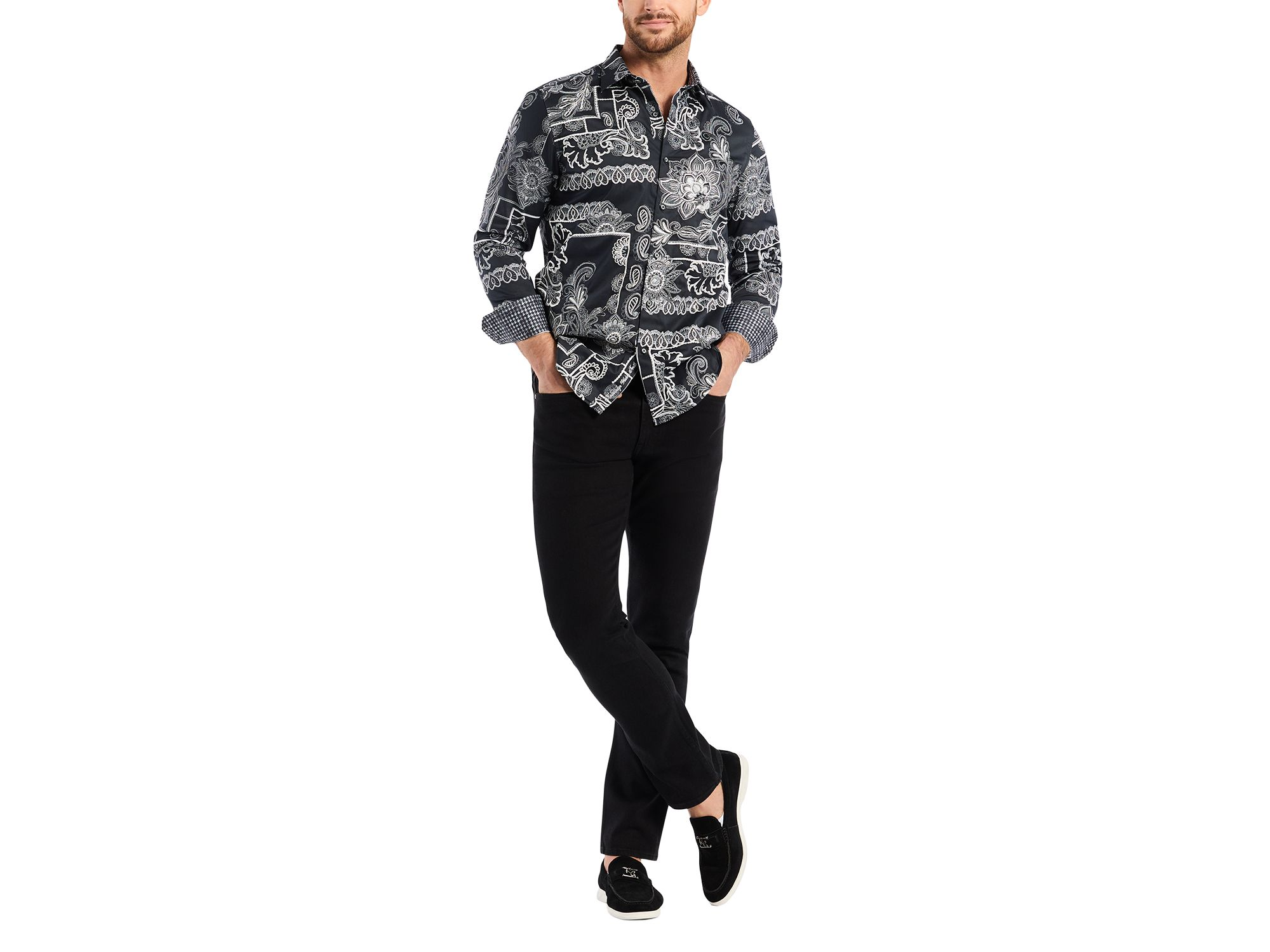 Arden Long Sleeve Woven Shirt — Image 6