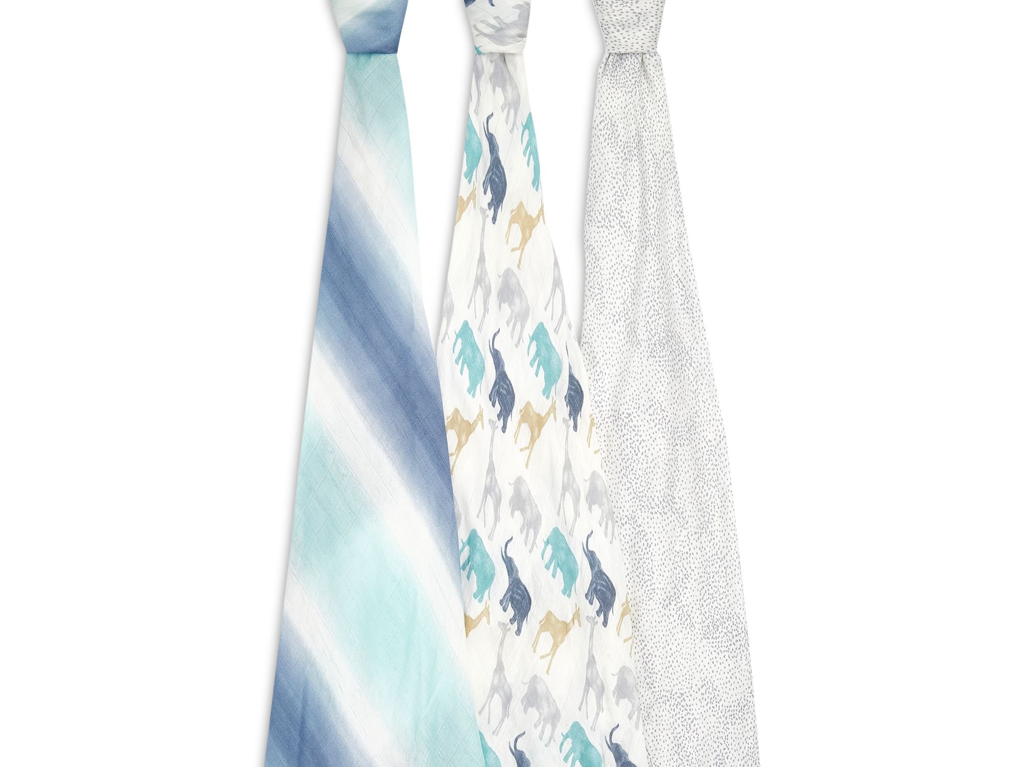 3 Pk. Silky Soft Printed Swaddles — Image 3