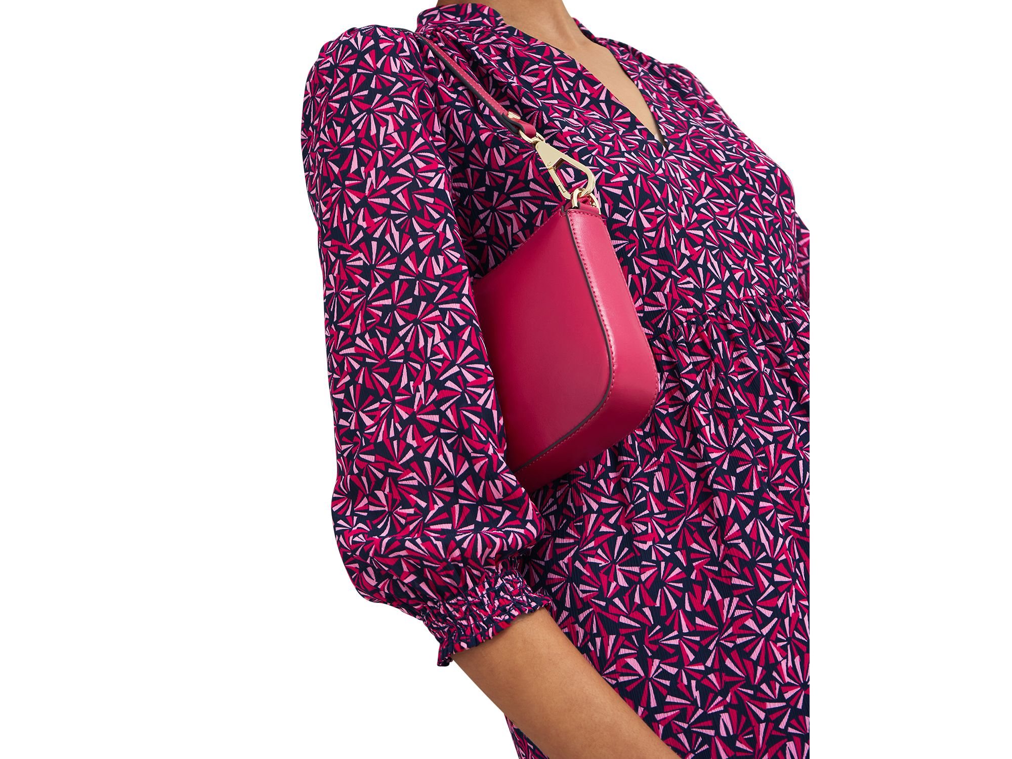 Freda Printed Tiered Midi Dress — Image 3