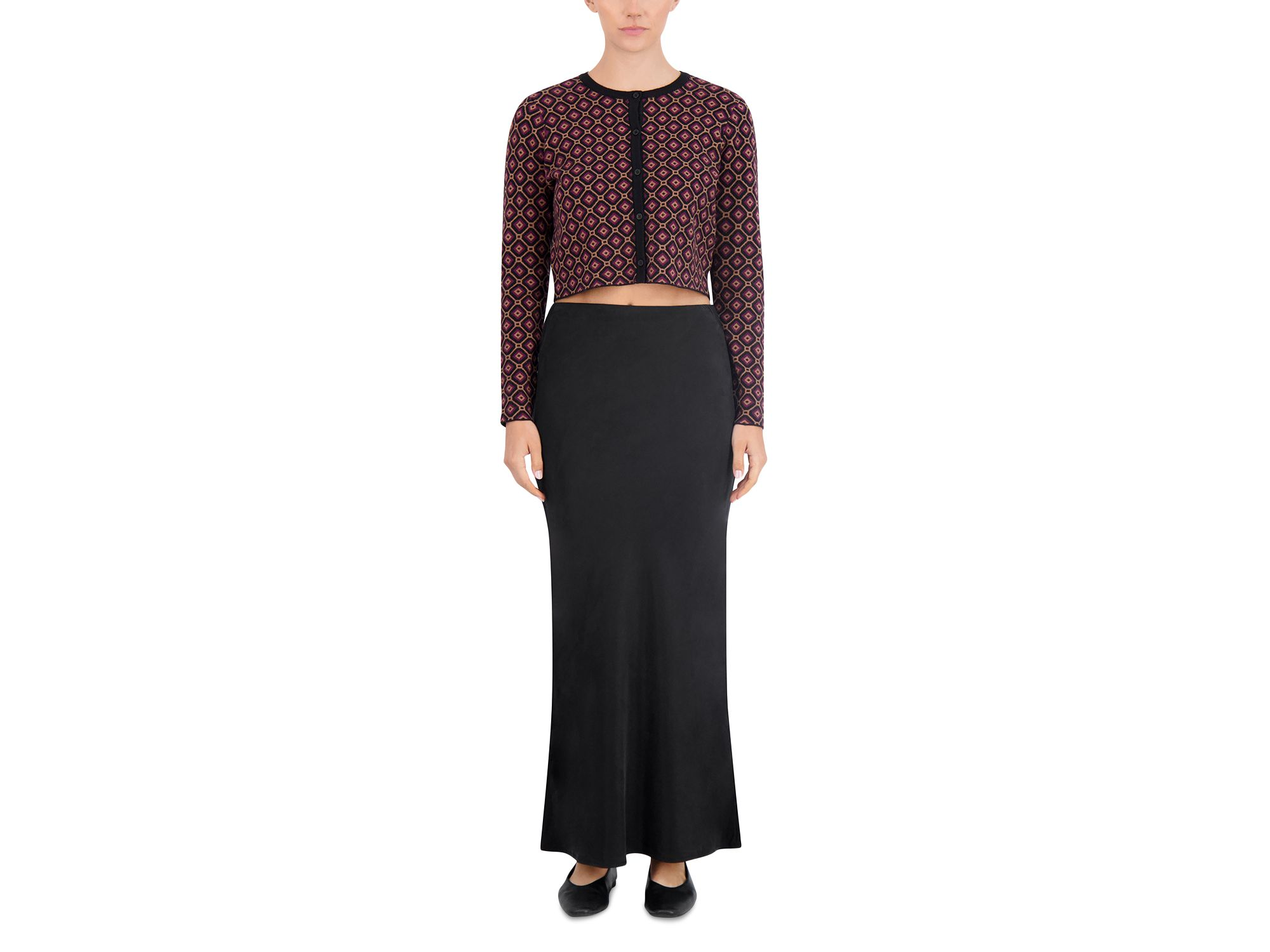 Cropped Crewneck Cardigan — Image 5