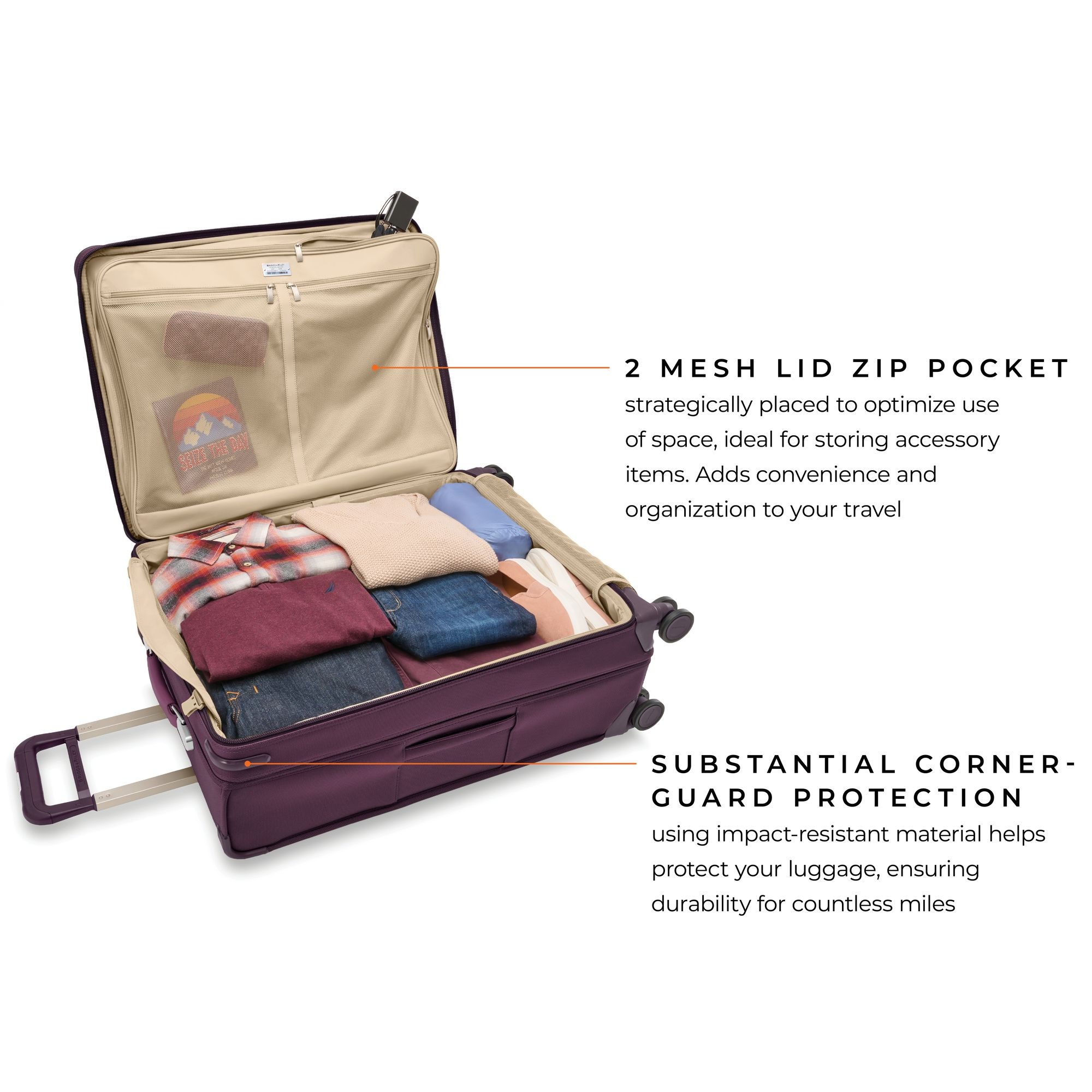 Baseline Large Expandable Spinner Suitcase — Image 4
