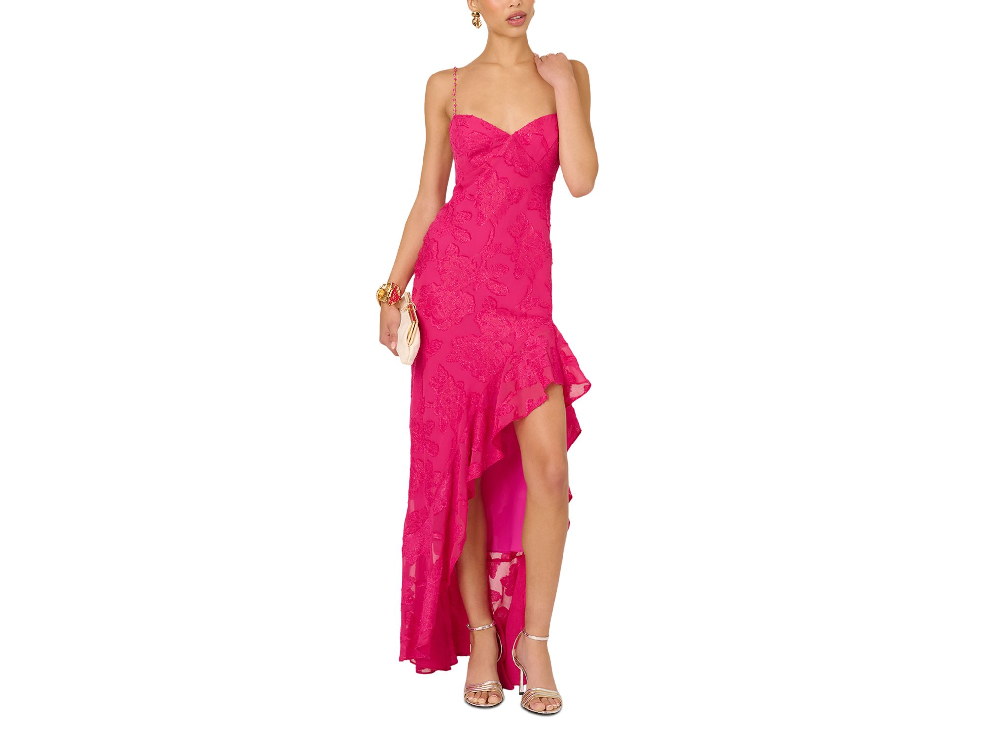 Clipped Jacquard Dress — Image 6