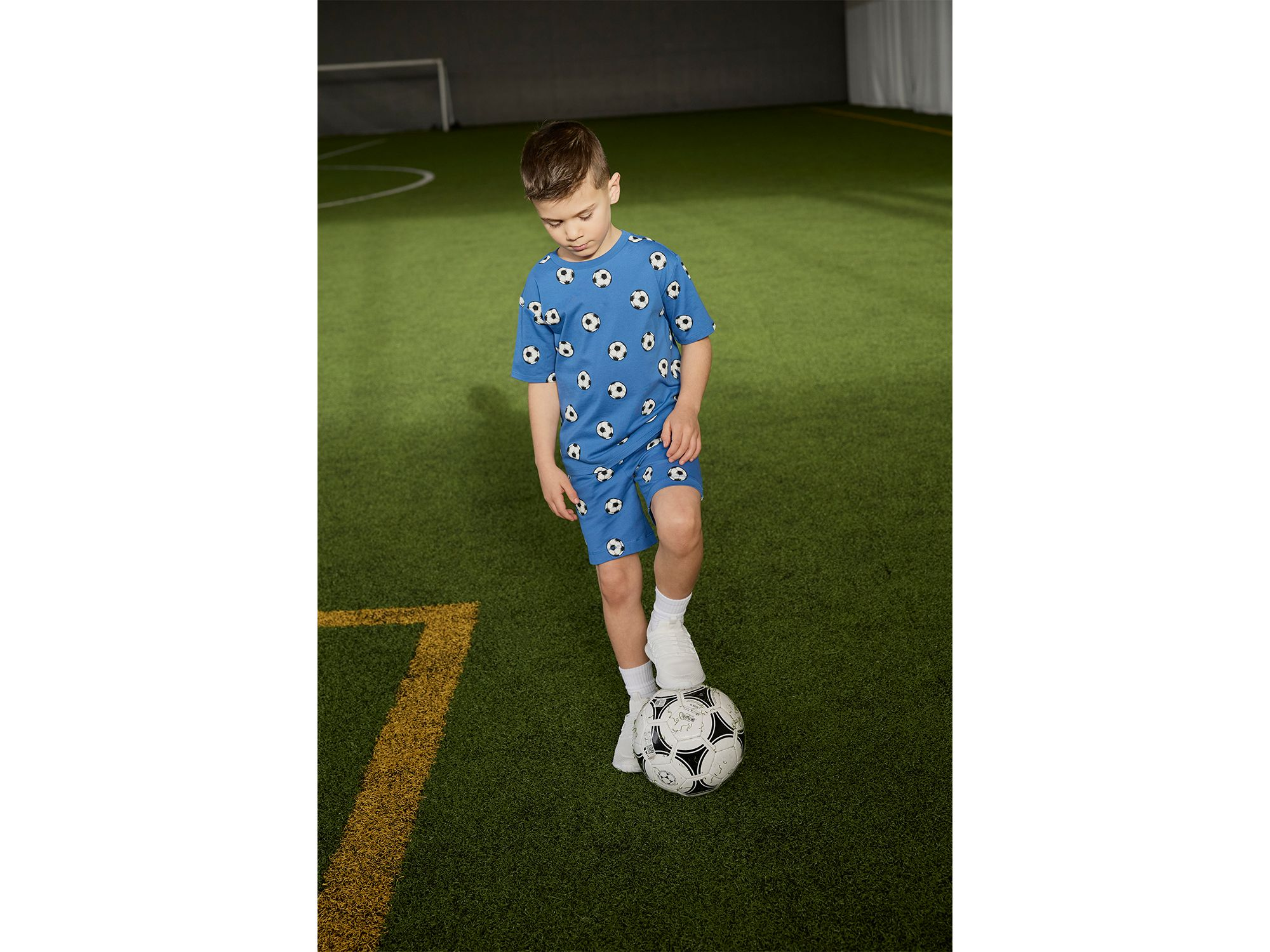 Boys' Soccer Ball Print Tee - Little Kid — Image 3