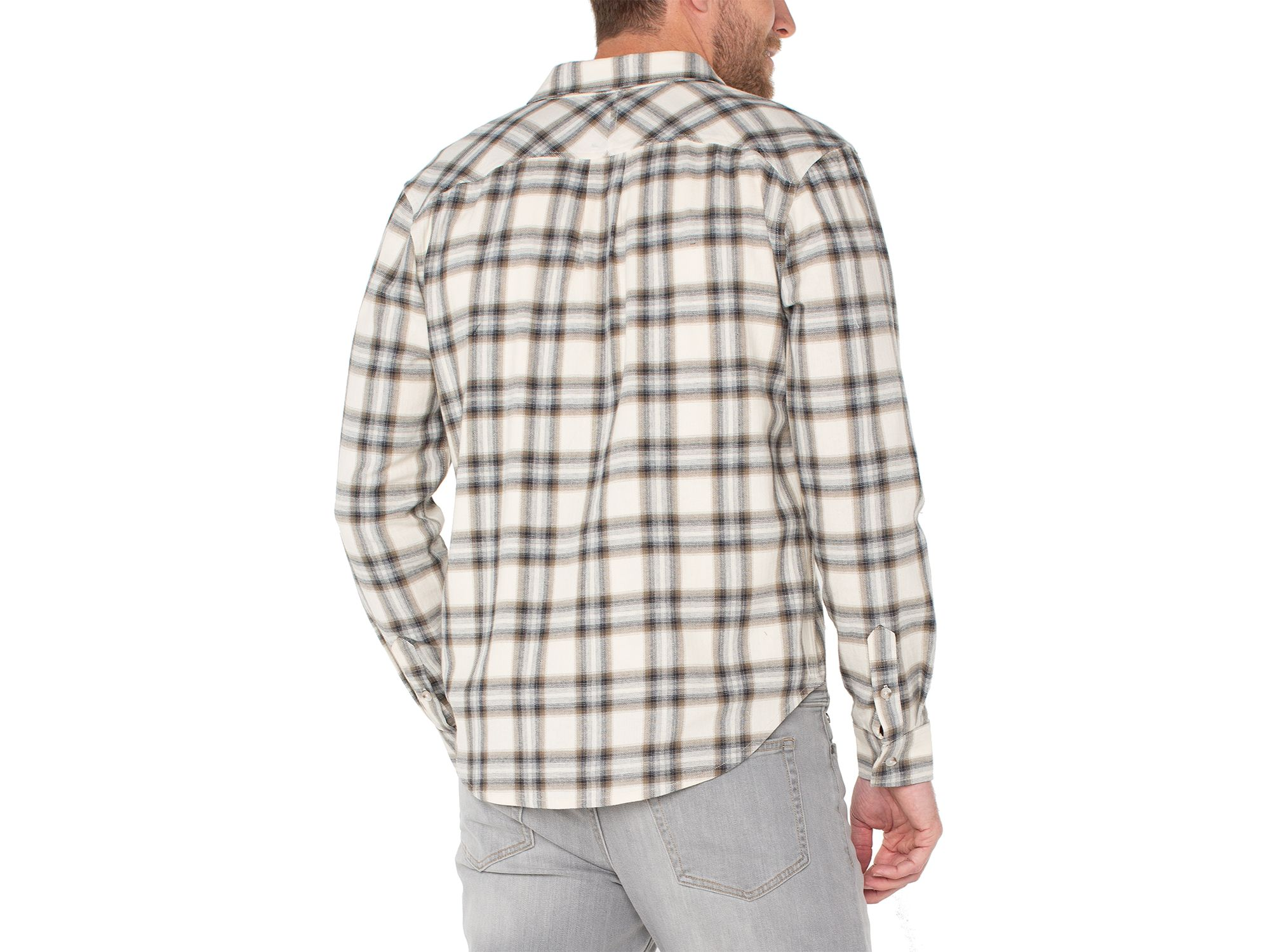 Long Sleeved Curved Yoke Regular Fit Button Down Shirt — Image 3