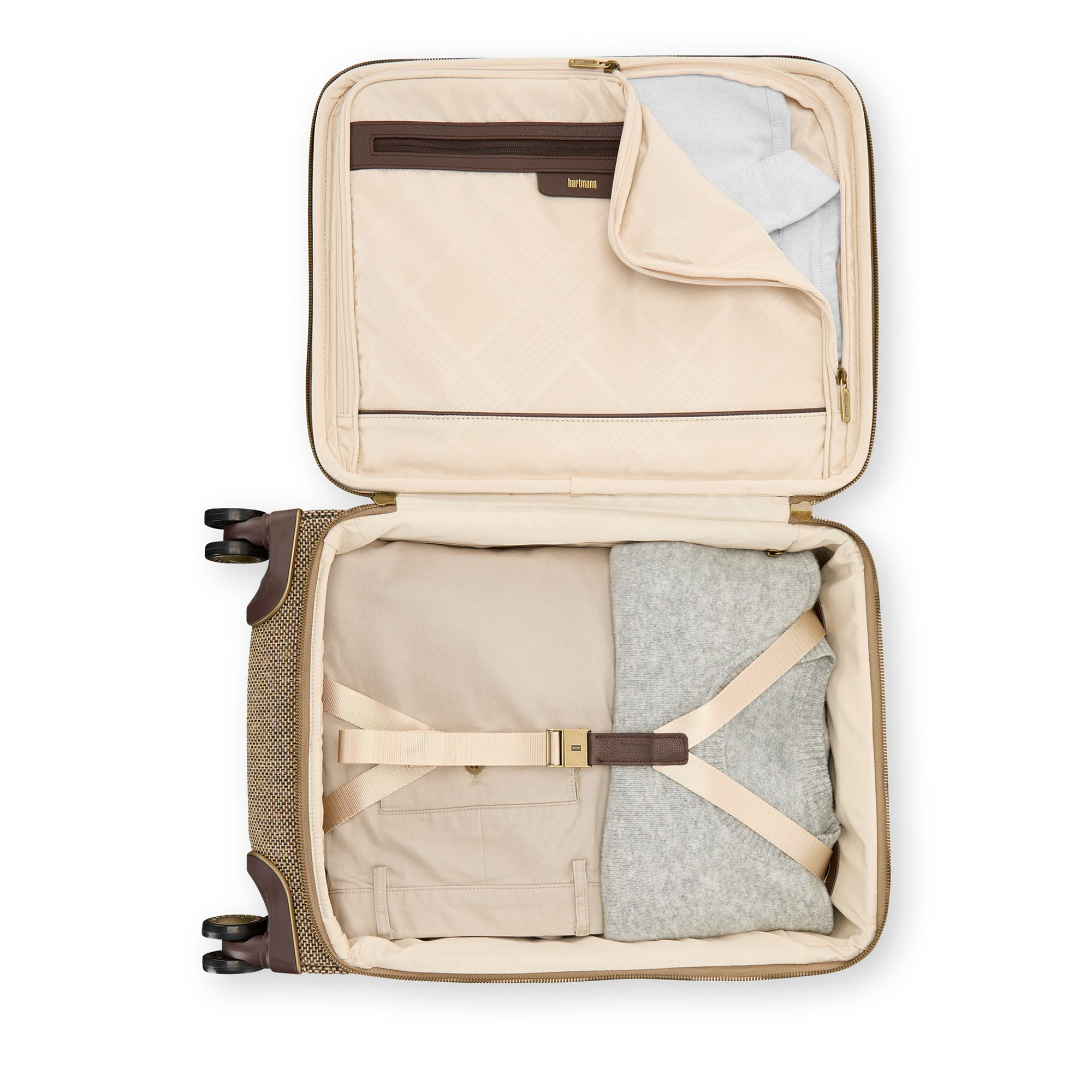 Tweed Collection 22" Wheeled Carry On Suitcase — Image 13