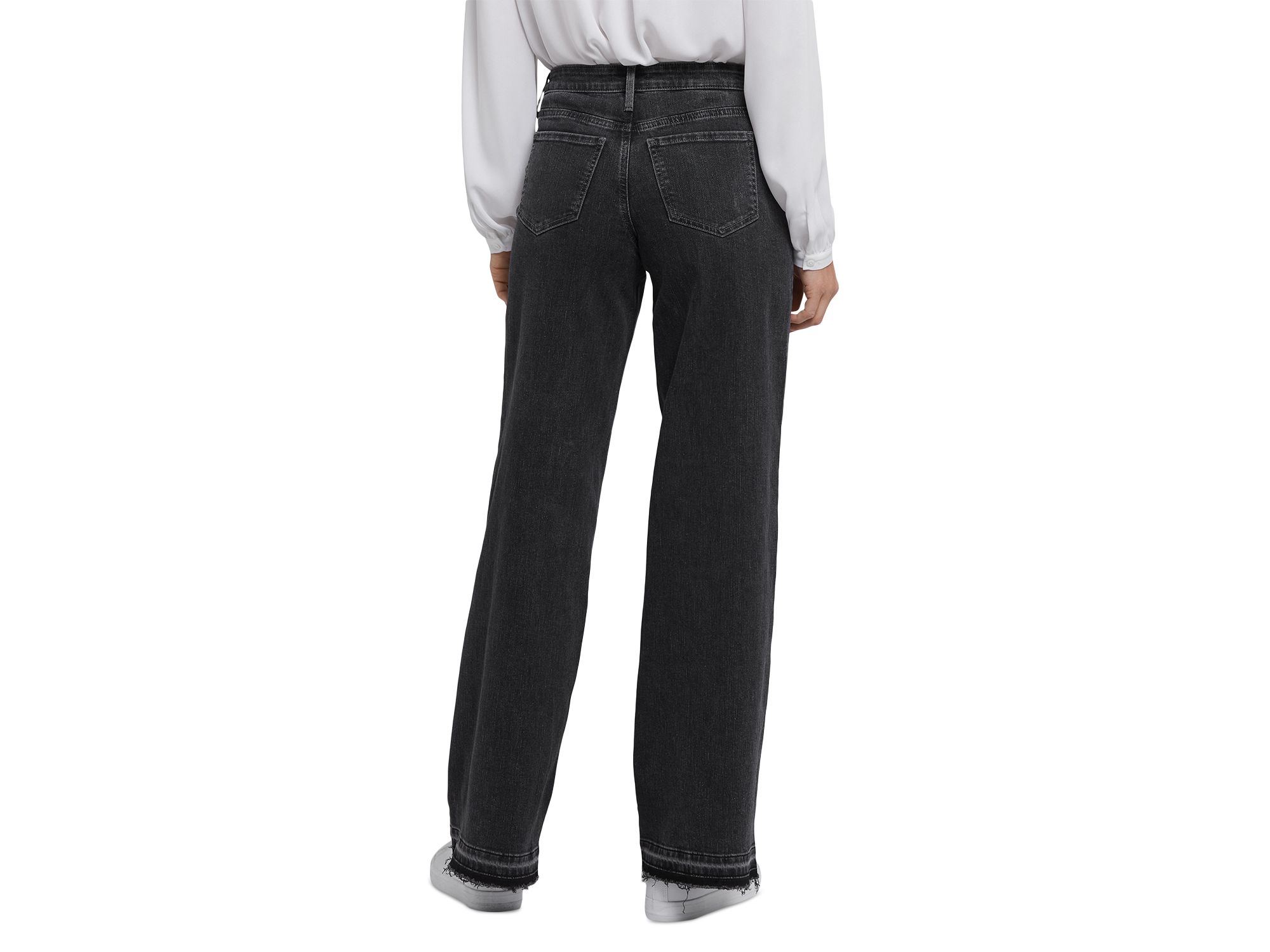 Teresa Mid Rise Wide Leg Jeans in Slate Stone — Image 3