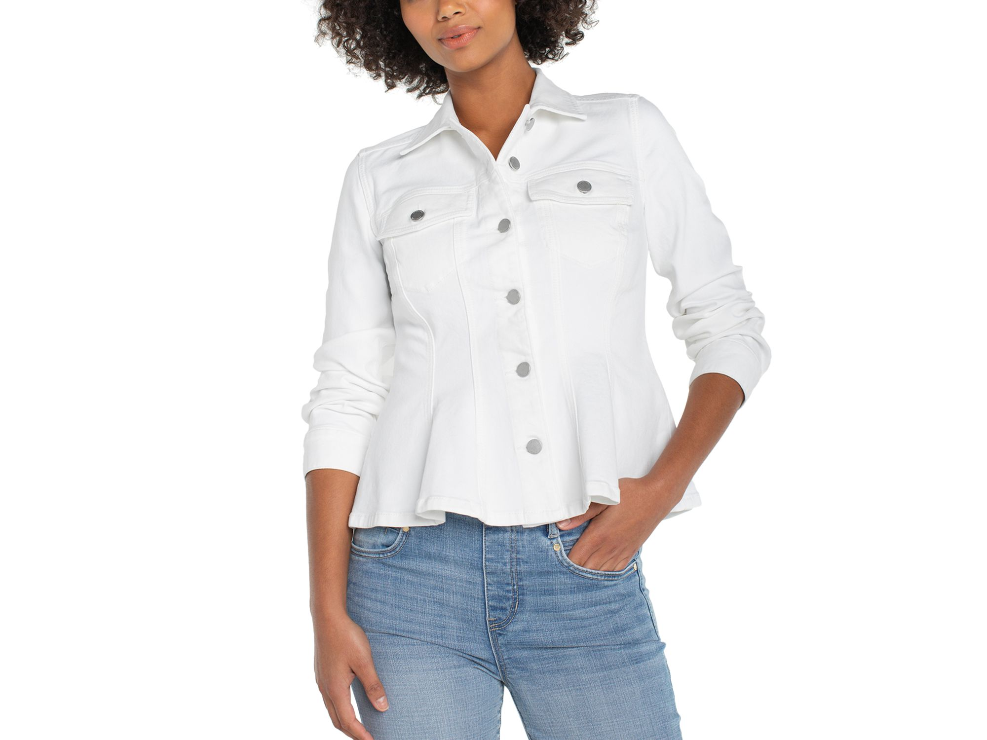 Fit and Flare Trucker Jacket — Image 3