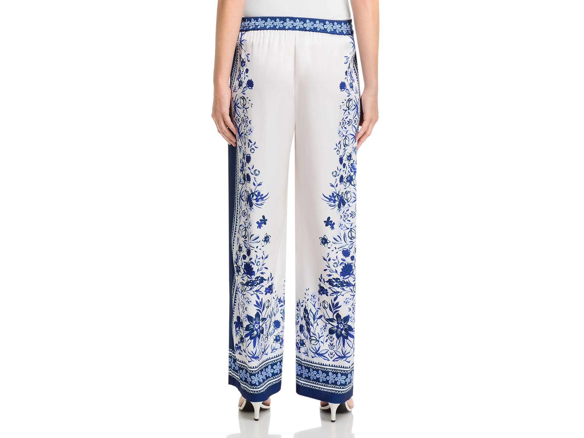 Floral Print Wide Leg Pants - Exclusive — Image 3