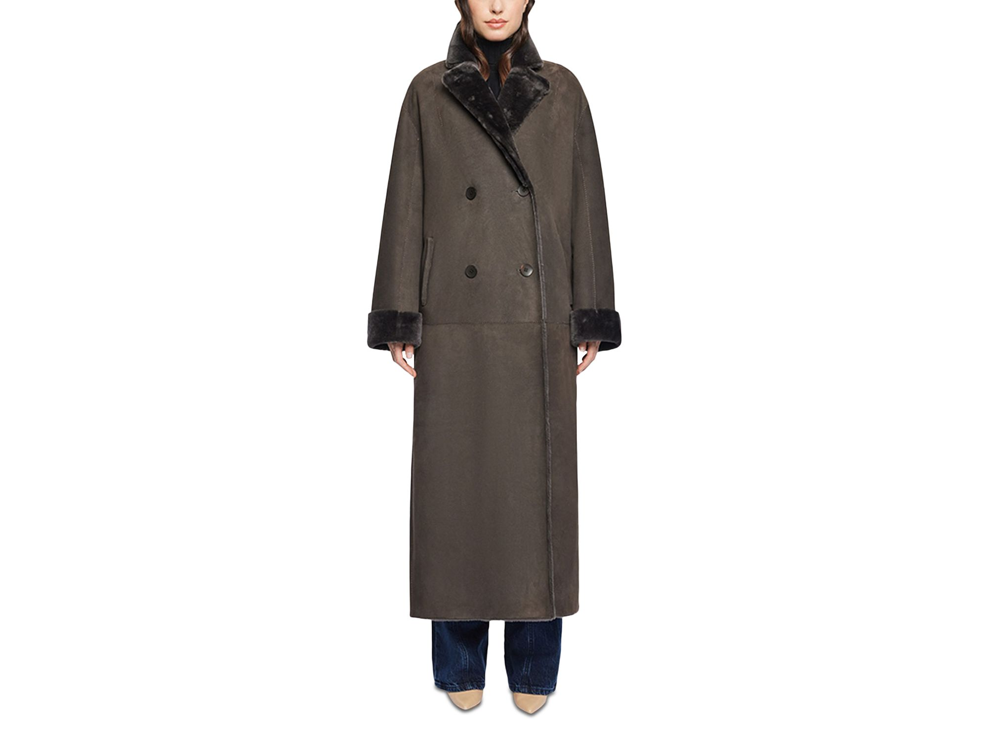Danielle Reversible Shearling Coat — Image 3