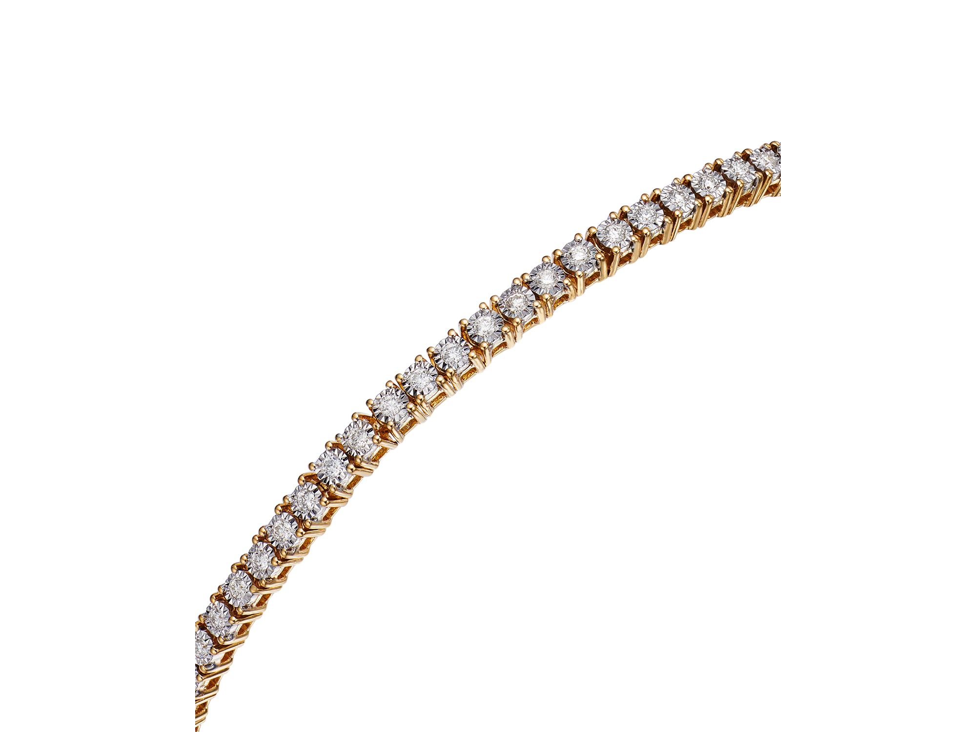 Diamond Tennis Bracelet in 14K Gold, 0.50 tcw — Image 6