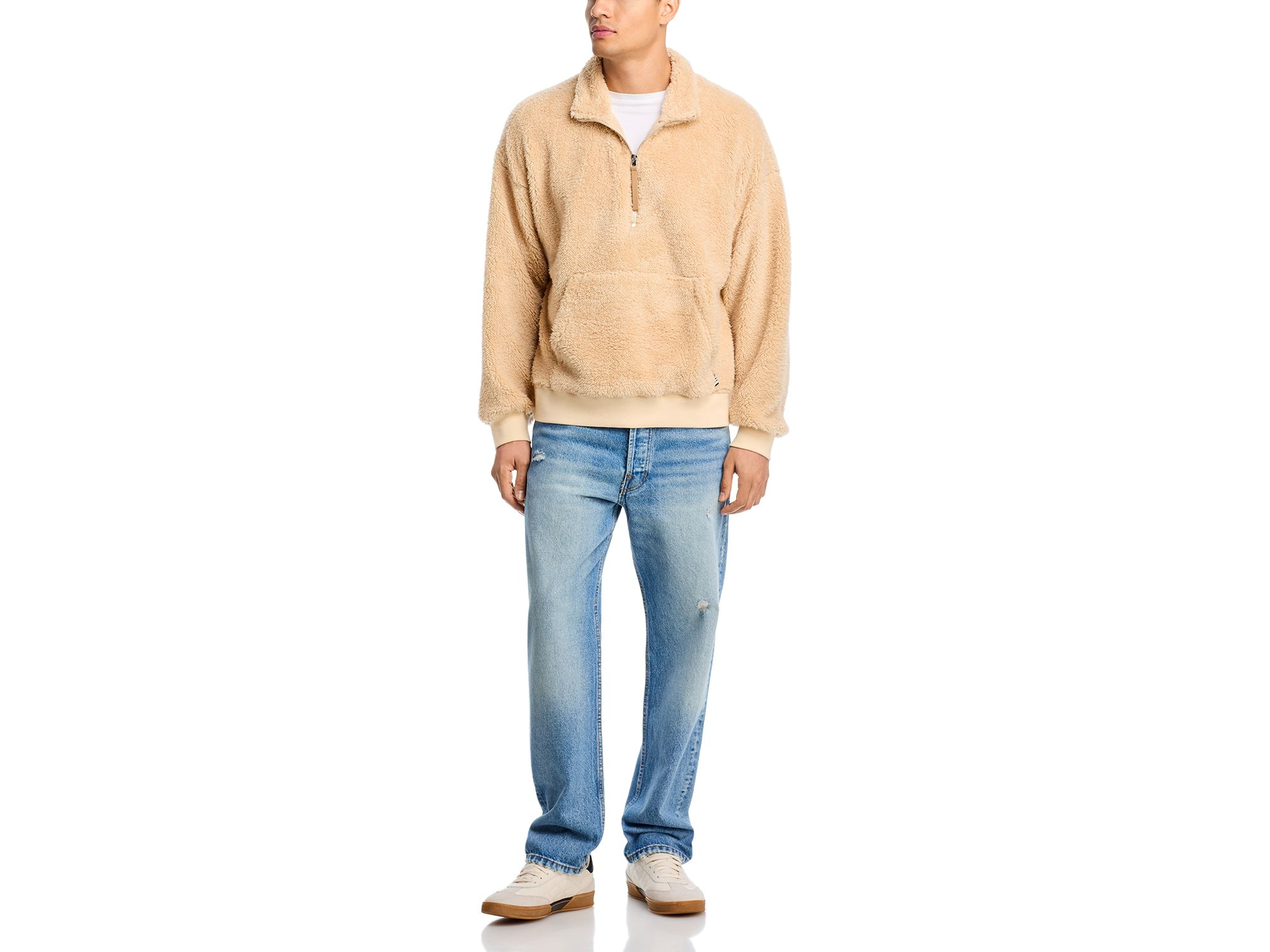 Half Zip Fleece Sweater — Image 4