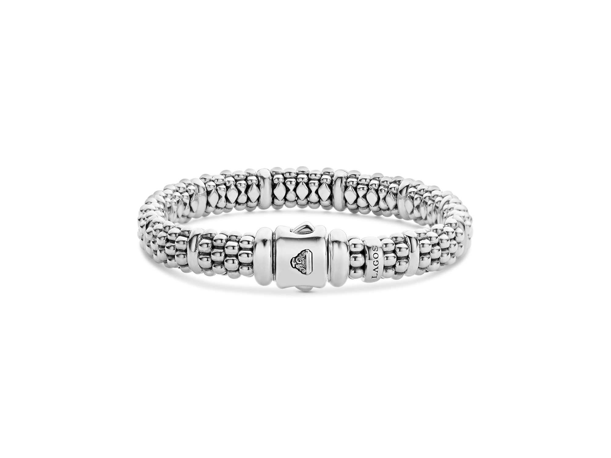 Sterling Caviar Beaded Rope Bracelet — Image 8
