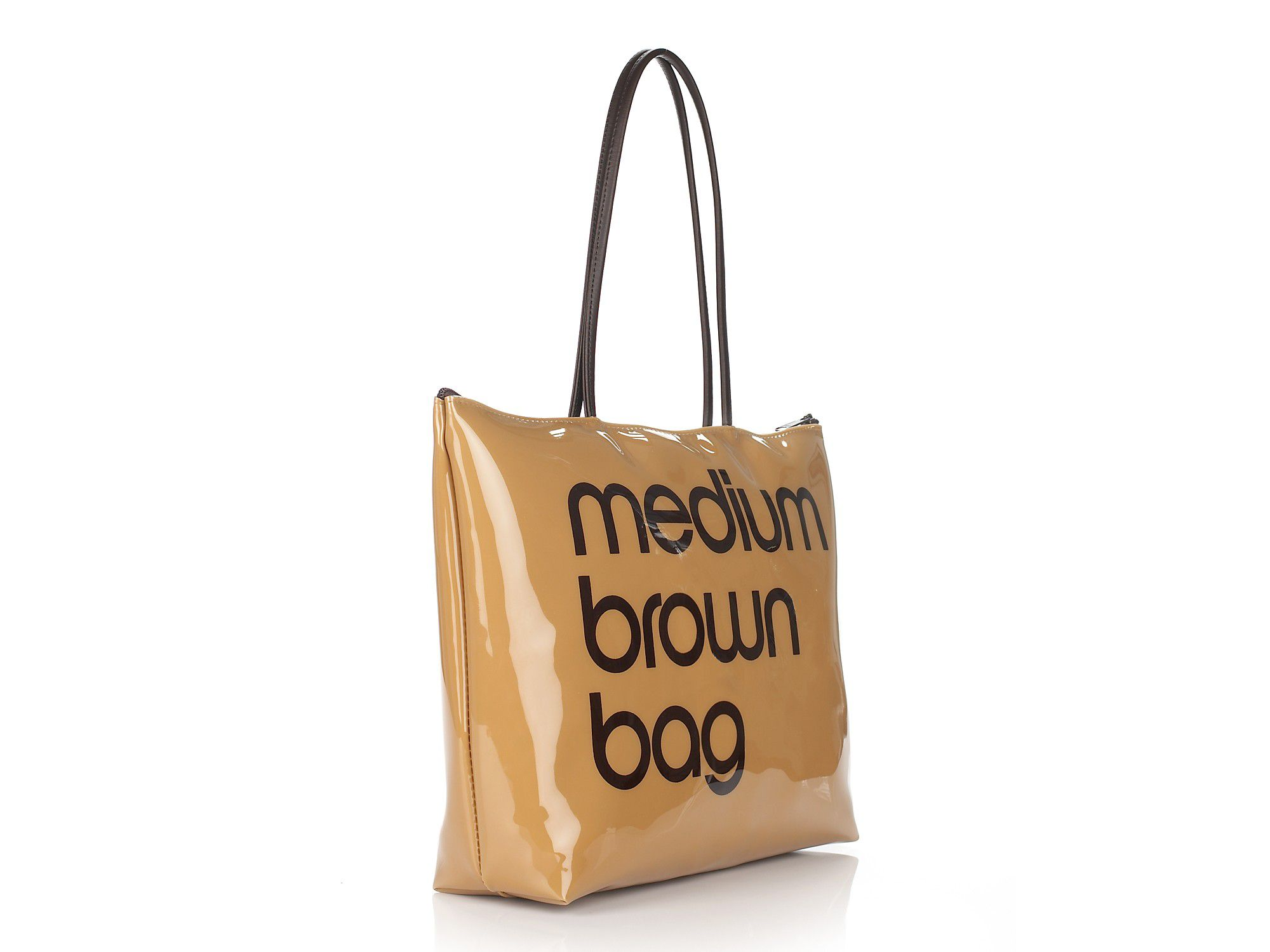 Zip Top Medium Brown Bag - Exclusive — Image 4