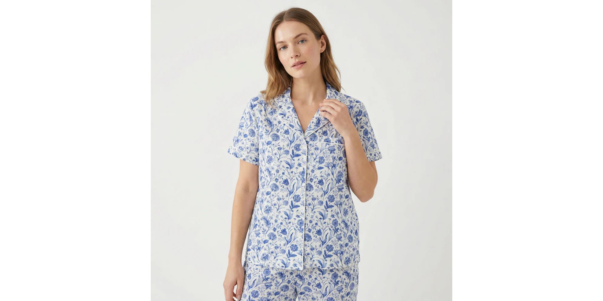 Porcelain Vine Bamboo Pajama Set — Image 7