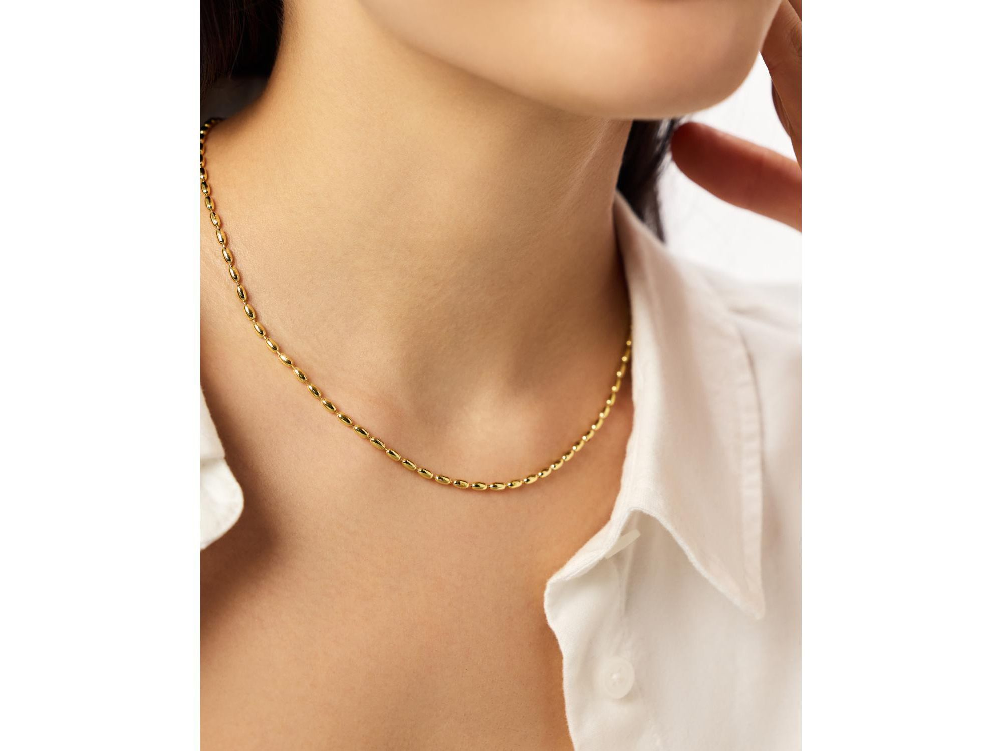 Capri Ball Chain Necklace — Image 4