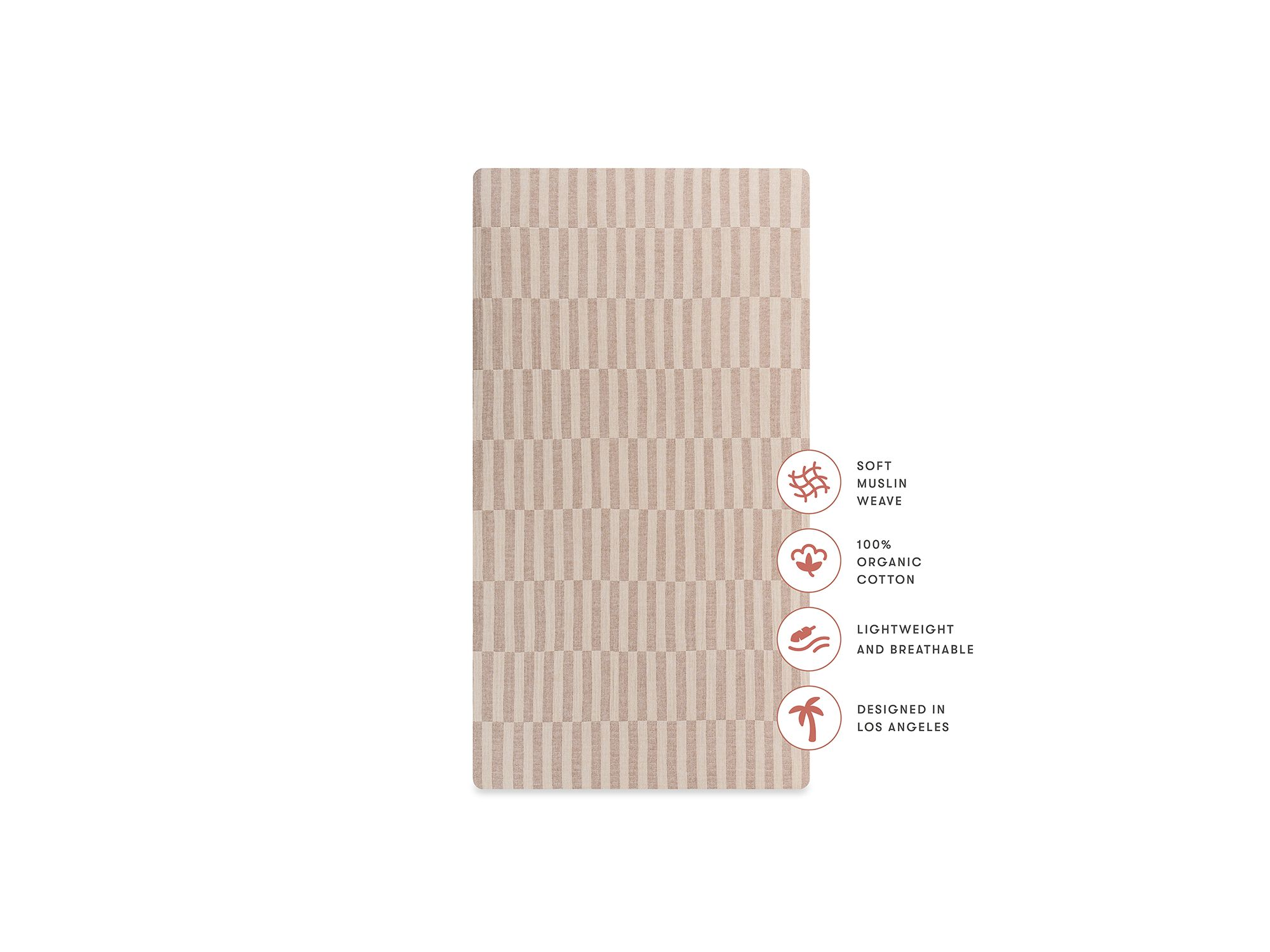 Crib Sheet in Muslin Cotton — Image 5
