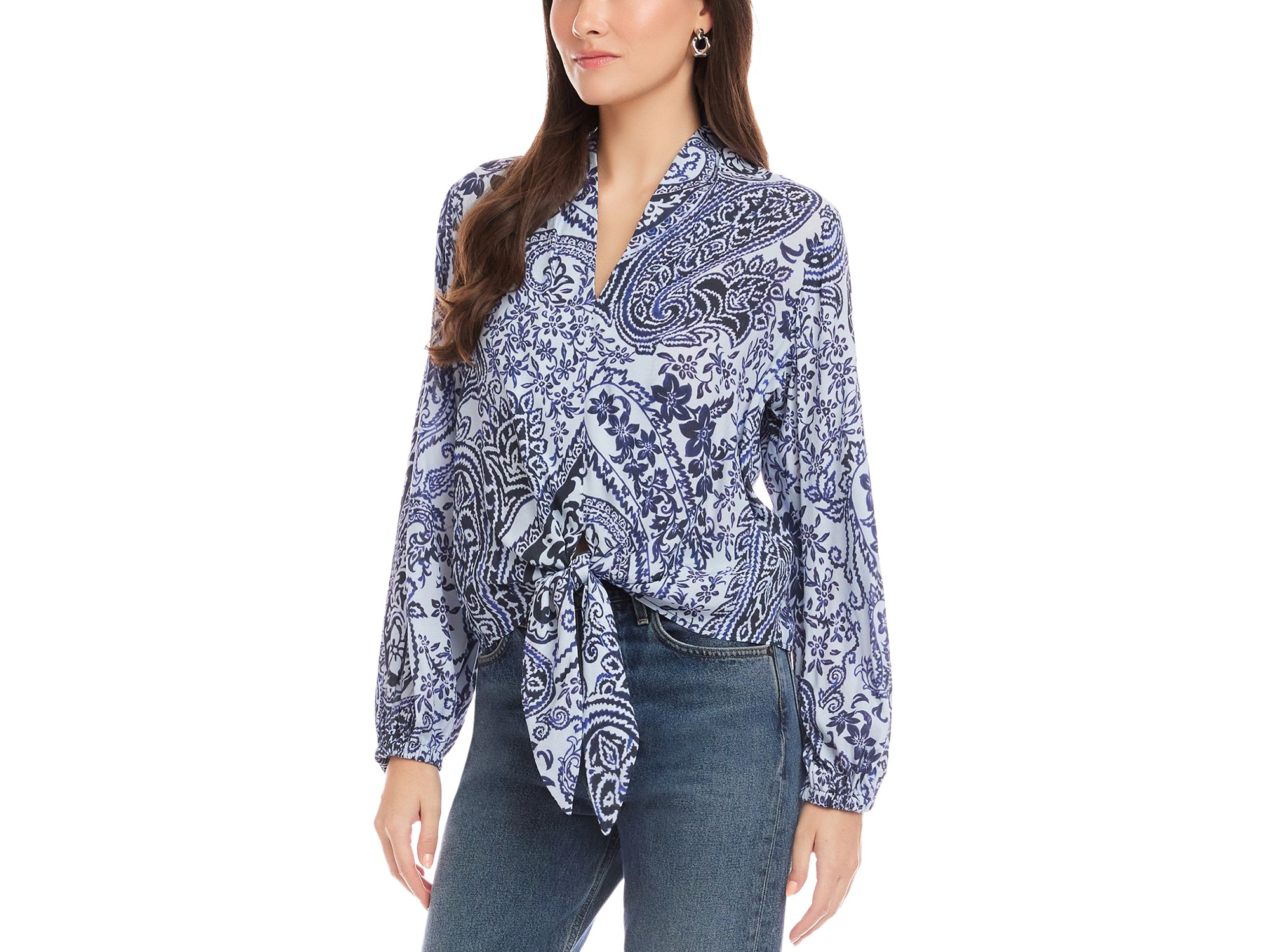 Scarlet Tie Front Top — Image 3