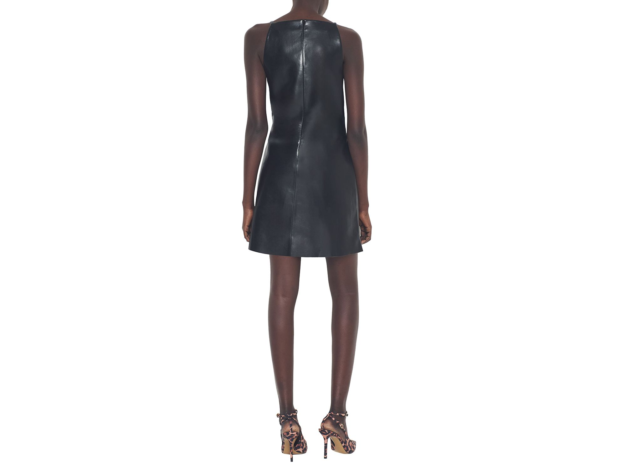 Faith Recycled Leather Dress — Image 4