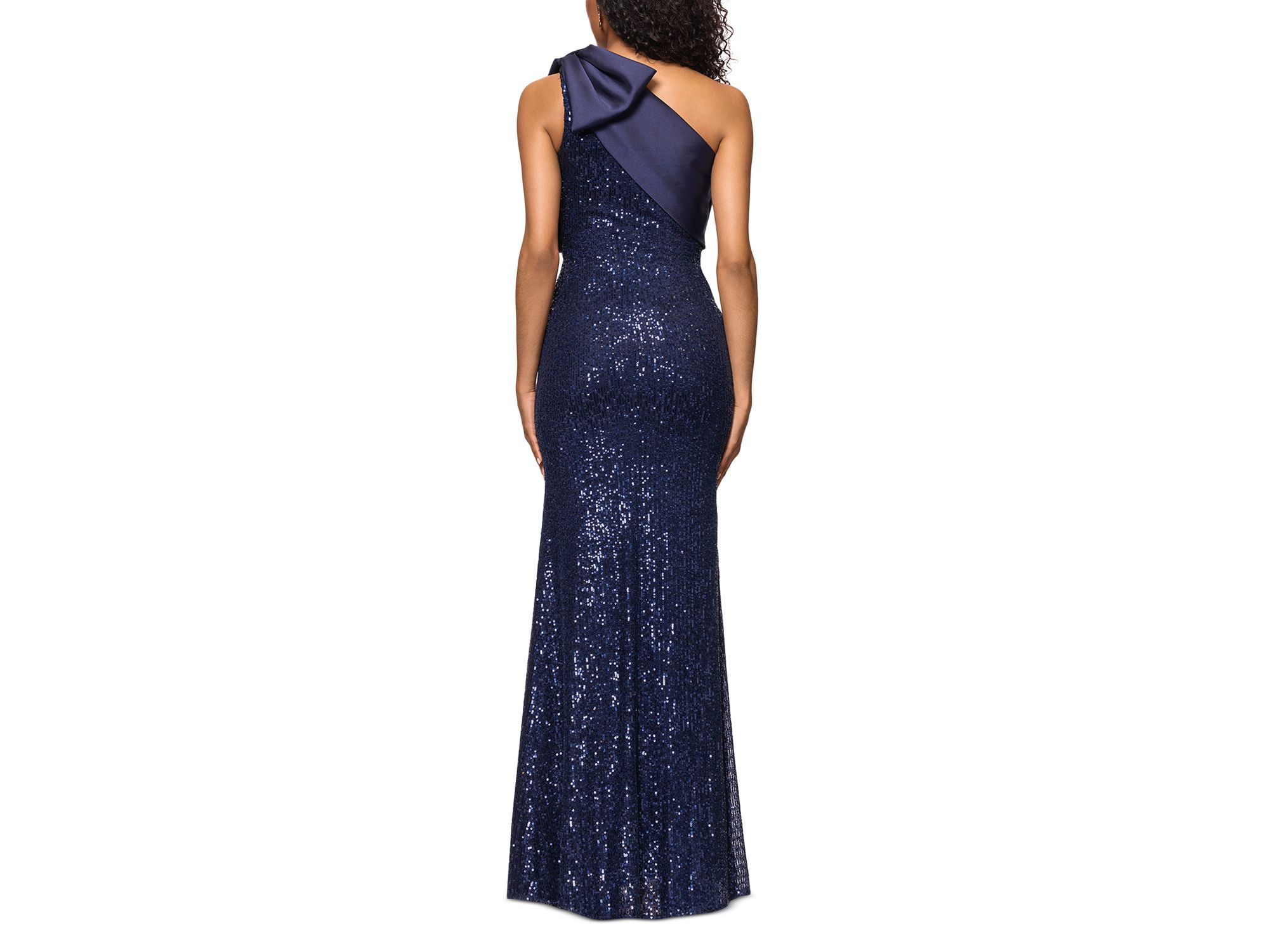 Long Sequinned Bow Dress - Exclusive — Image 4
