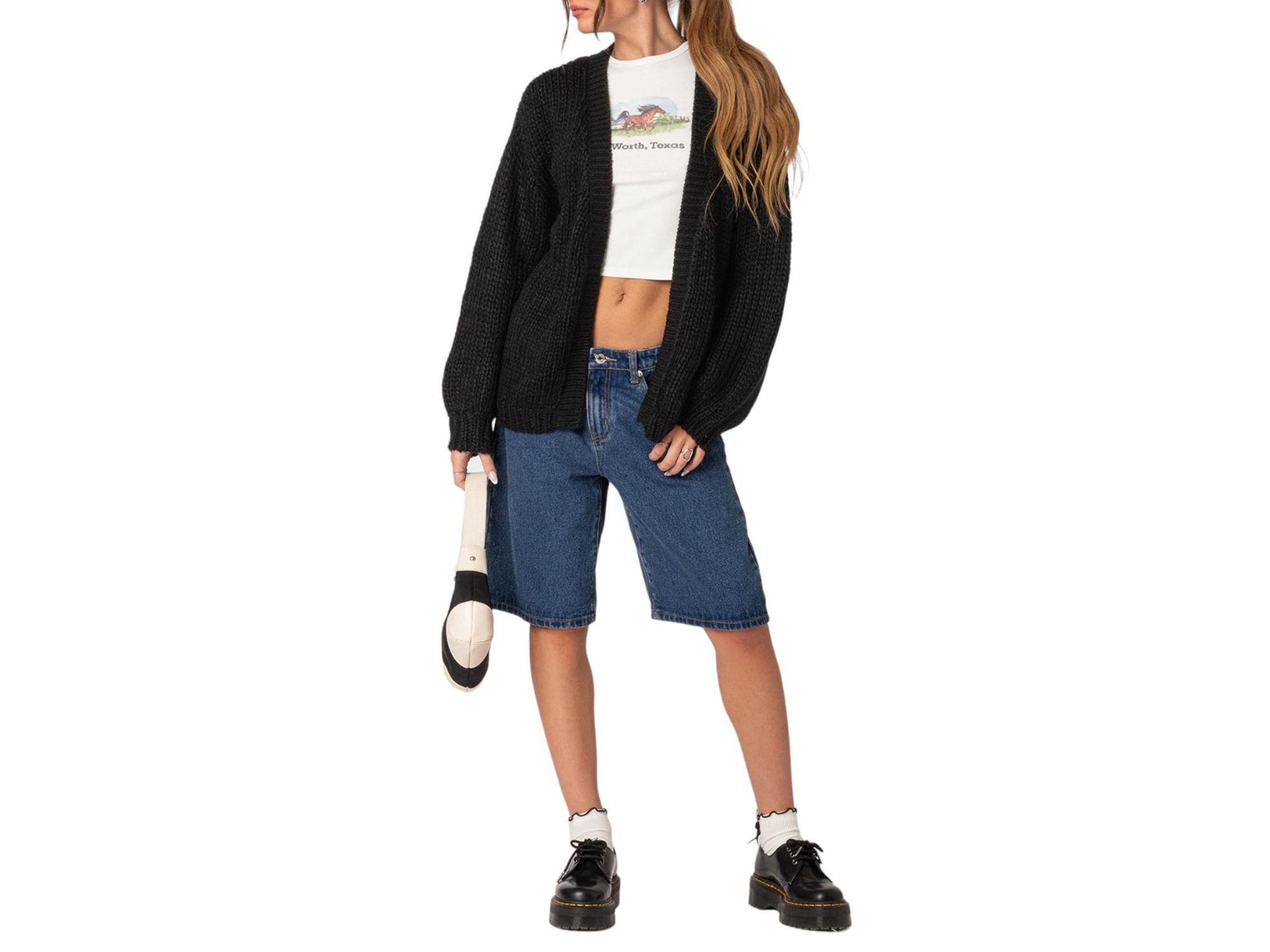 Anina Oversized Knit Cardigan — Image 4