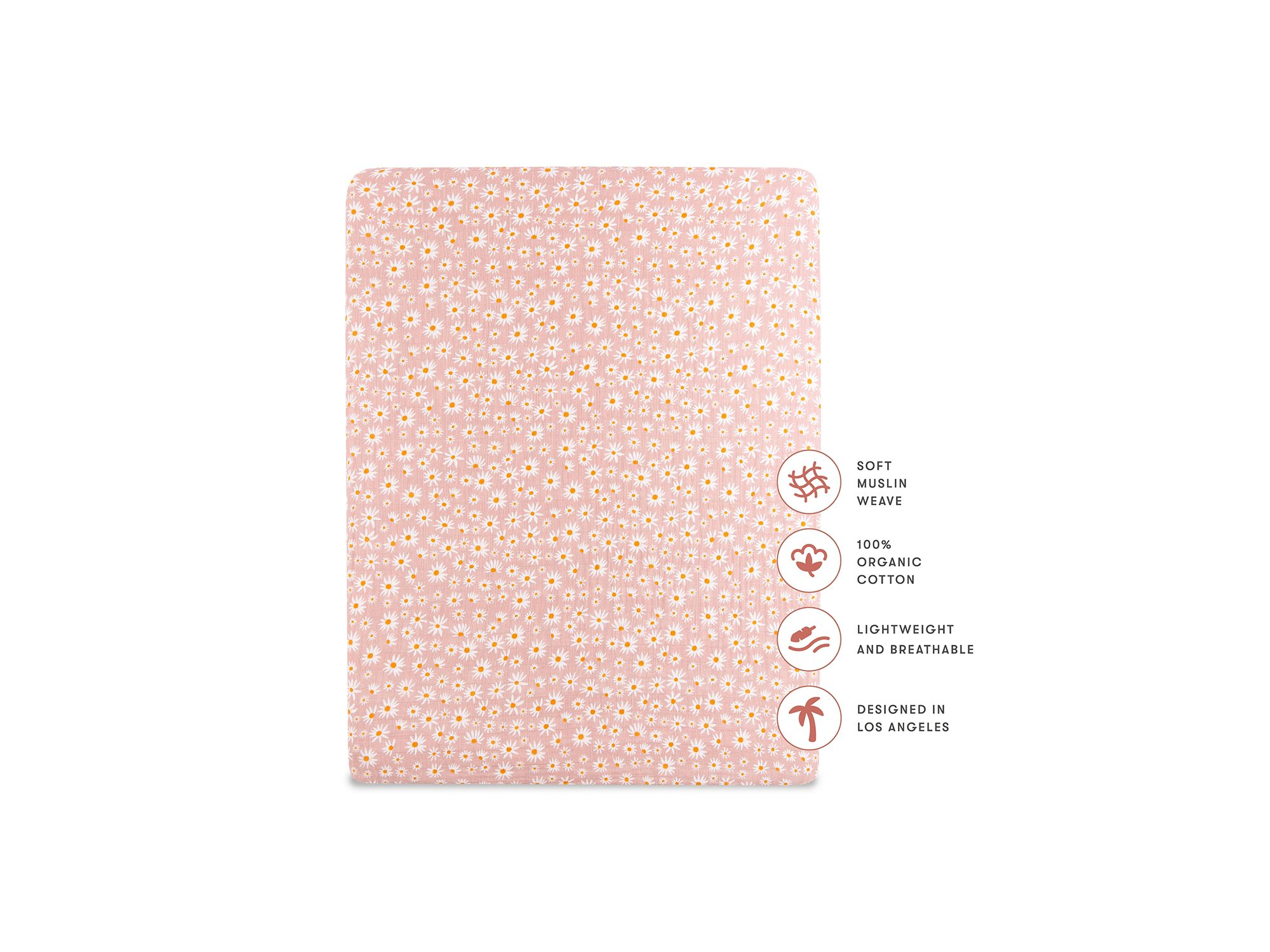 All Stages Midi Crib Sheet in GOTS Certified Organic Muslin Cotton — Image 9