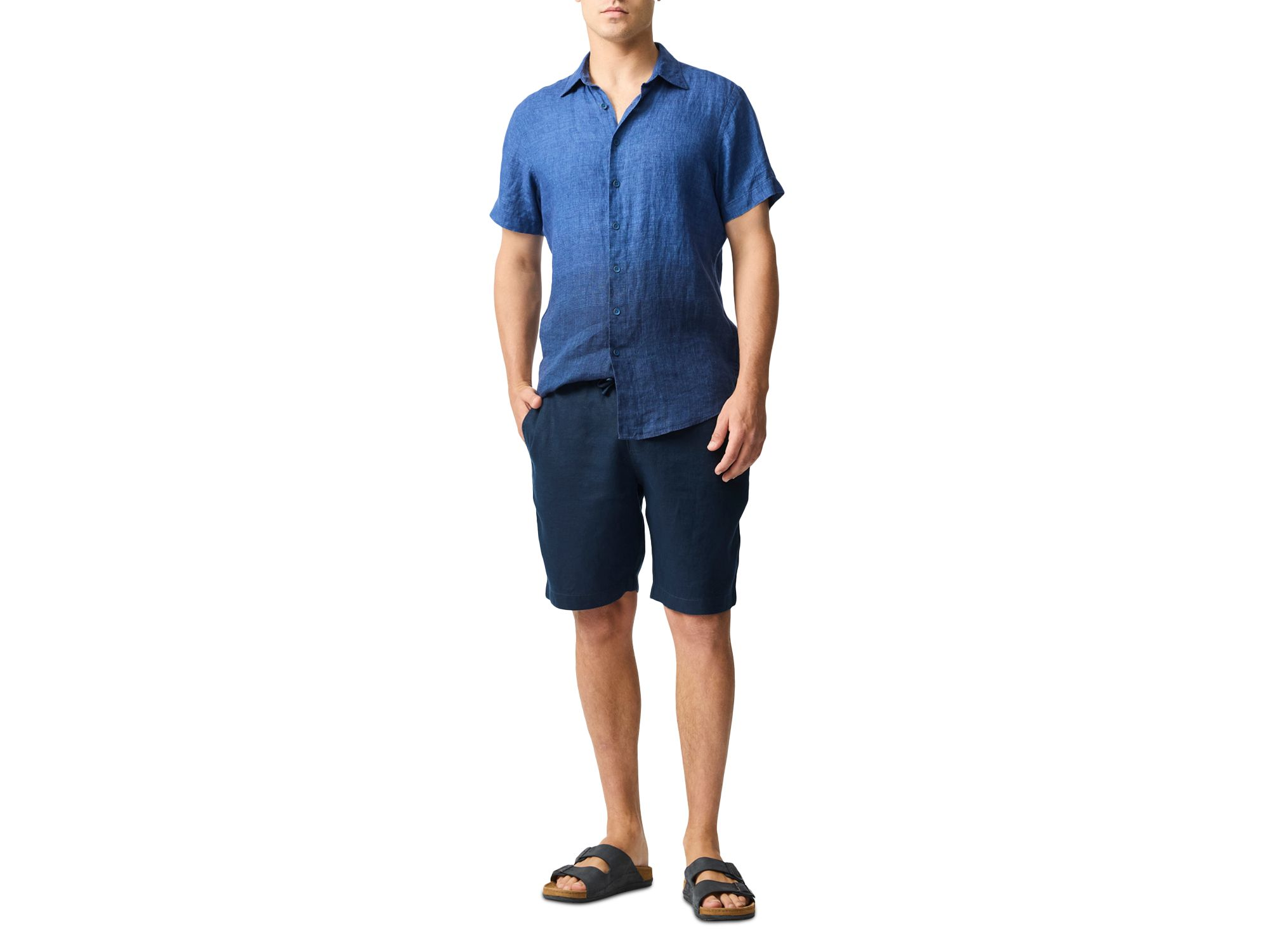 Cannons Creek Short Sleeve Sports Fit Linen Shirt — Image 6
