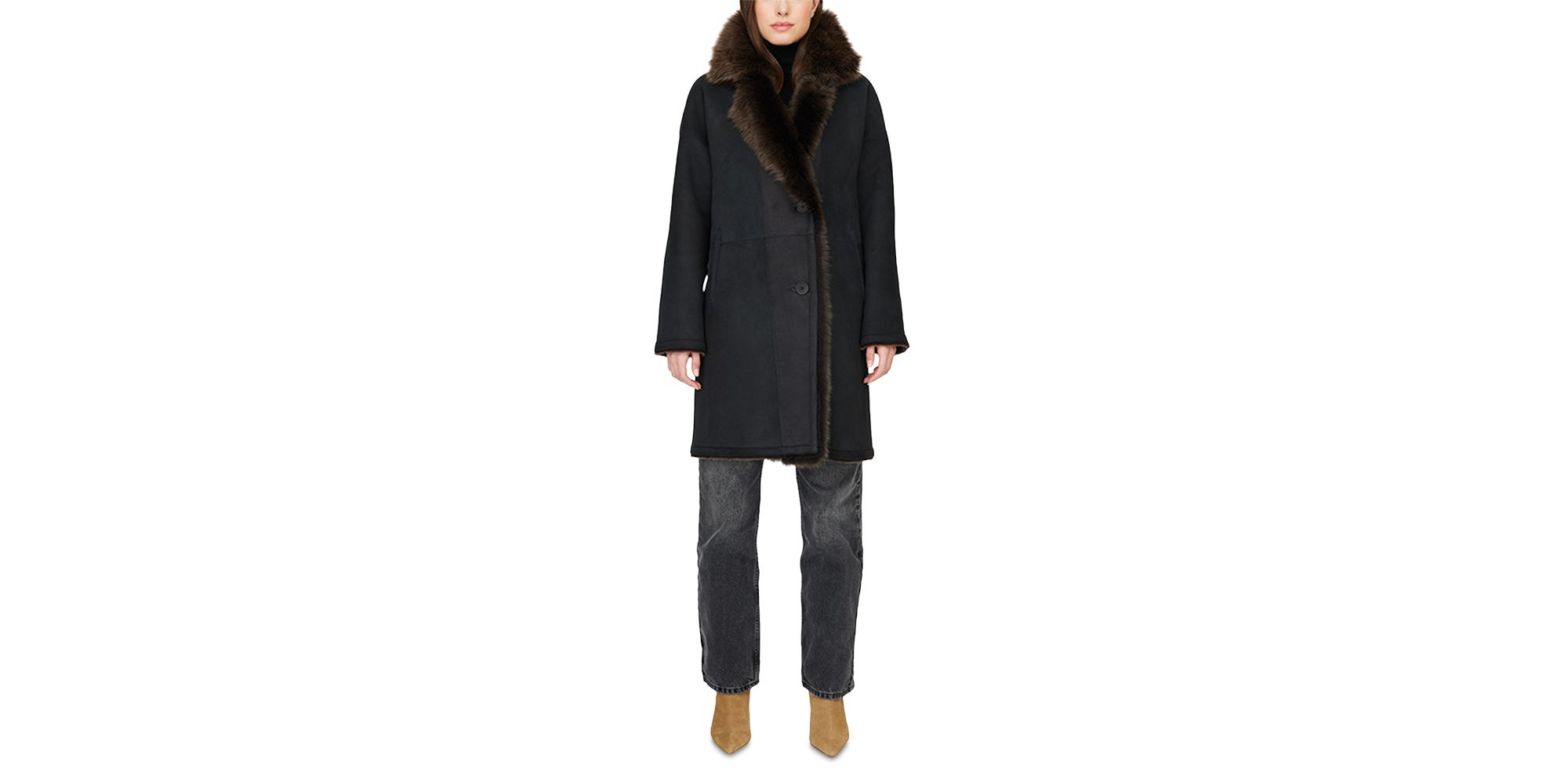 August Reversible Shearling Jacket — Image 3