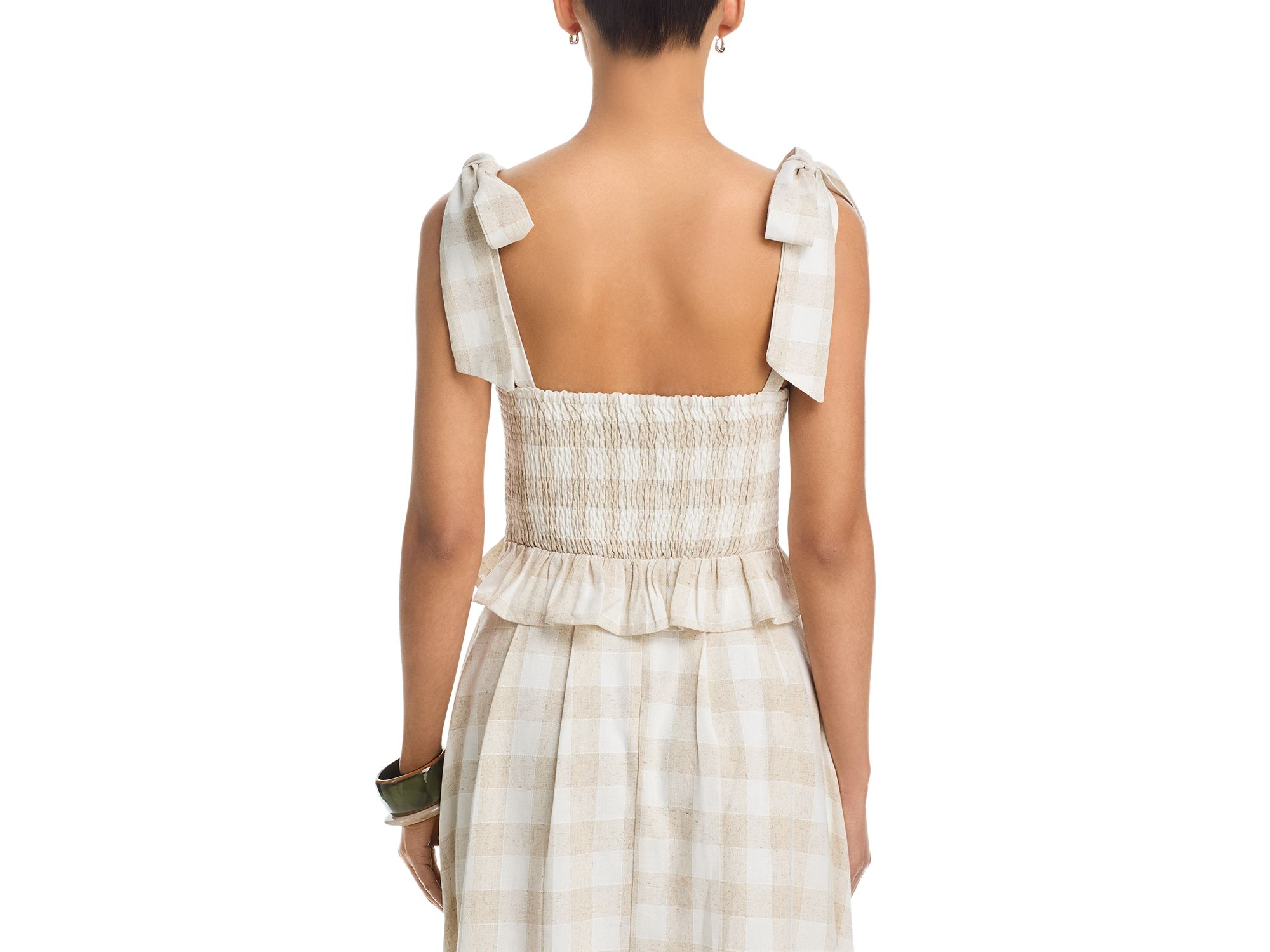 Gingham Bustier & Midi Skirt Set - Exclusive — Image 4