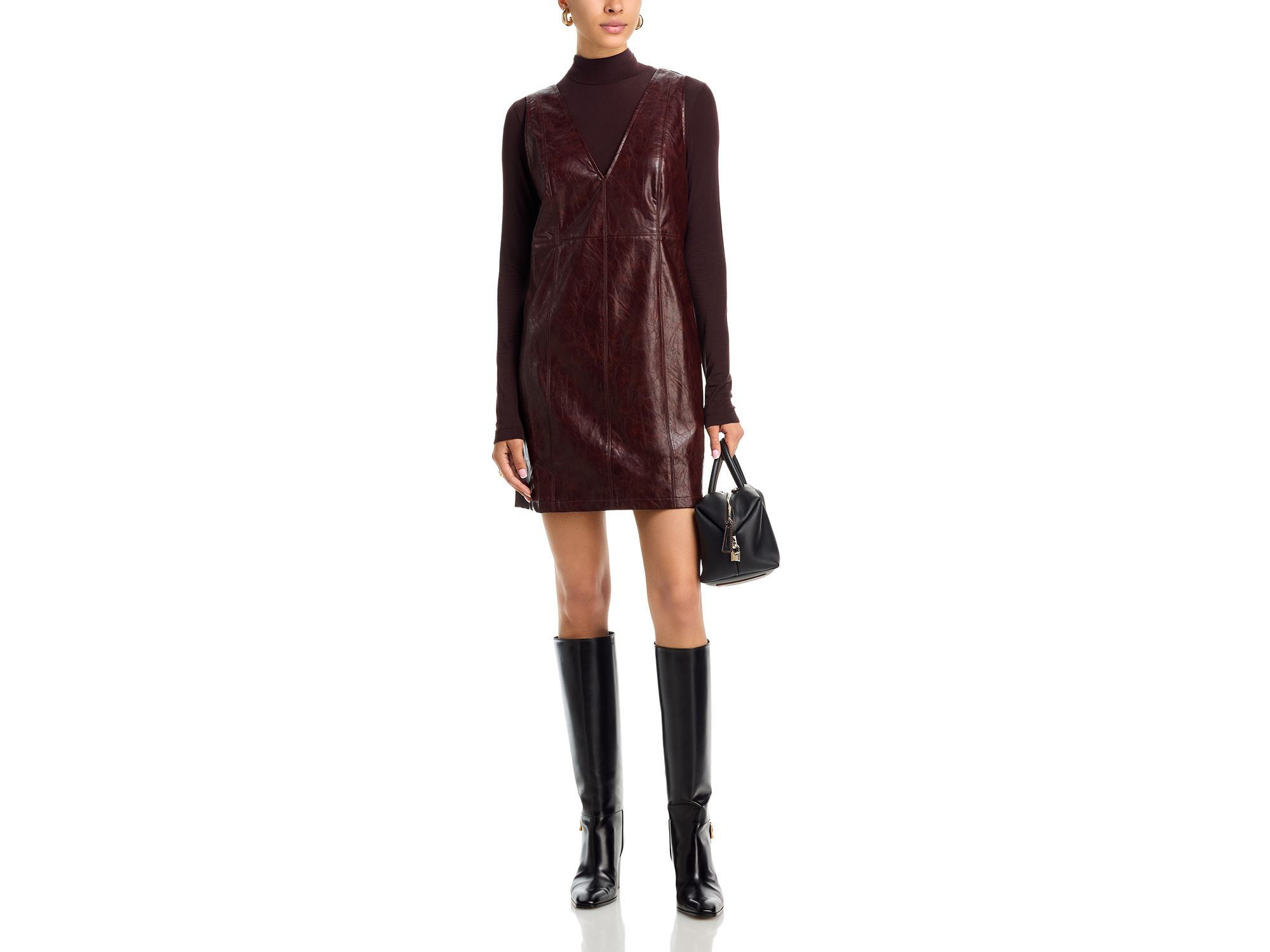 Valor of Venus Faux Leather Mini Dress — Image 5