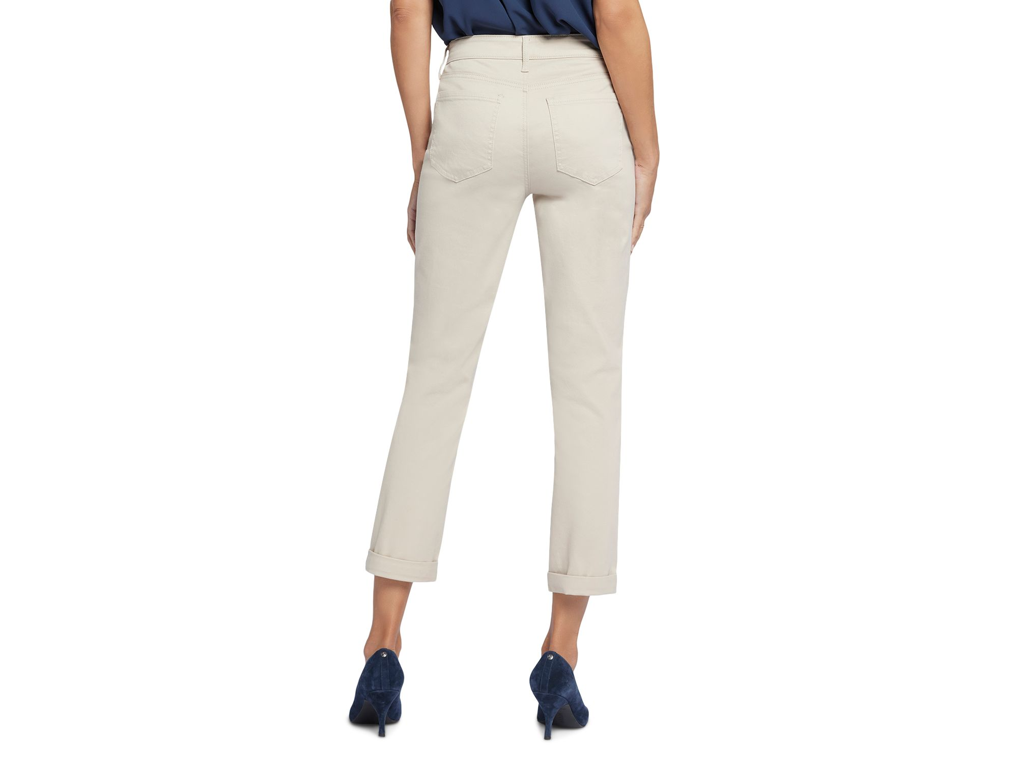 Petite Margot Girlfriend Jeans in Feather — Image 3