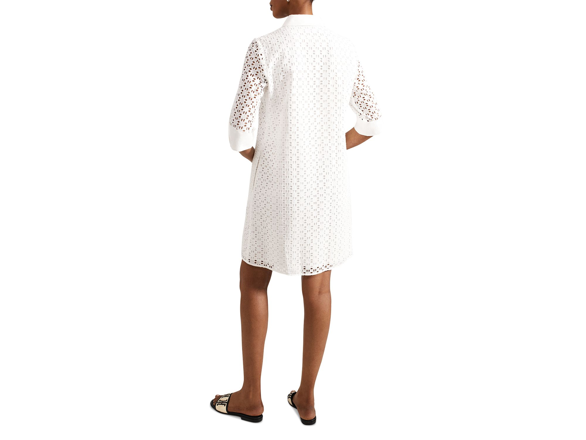 Marciella Eyelet Shirt Dress — Image 5