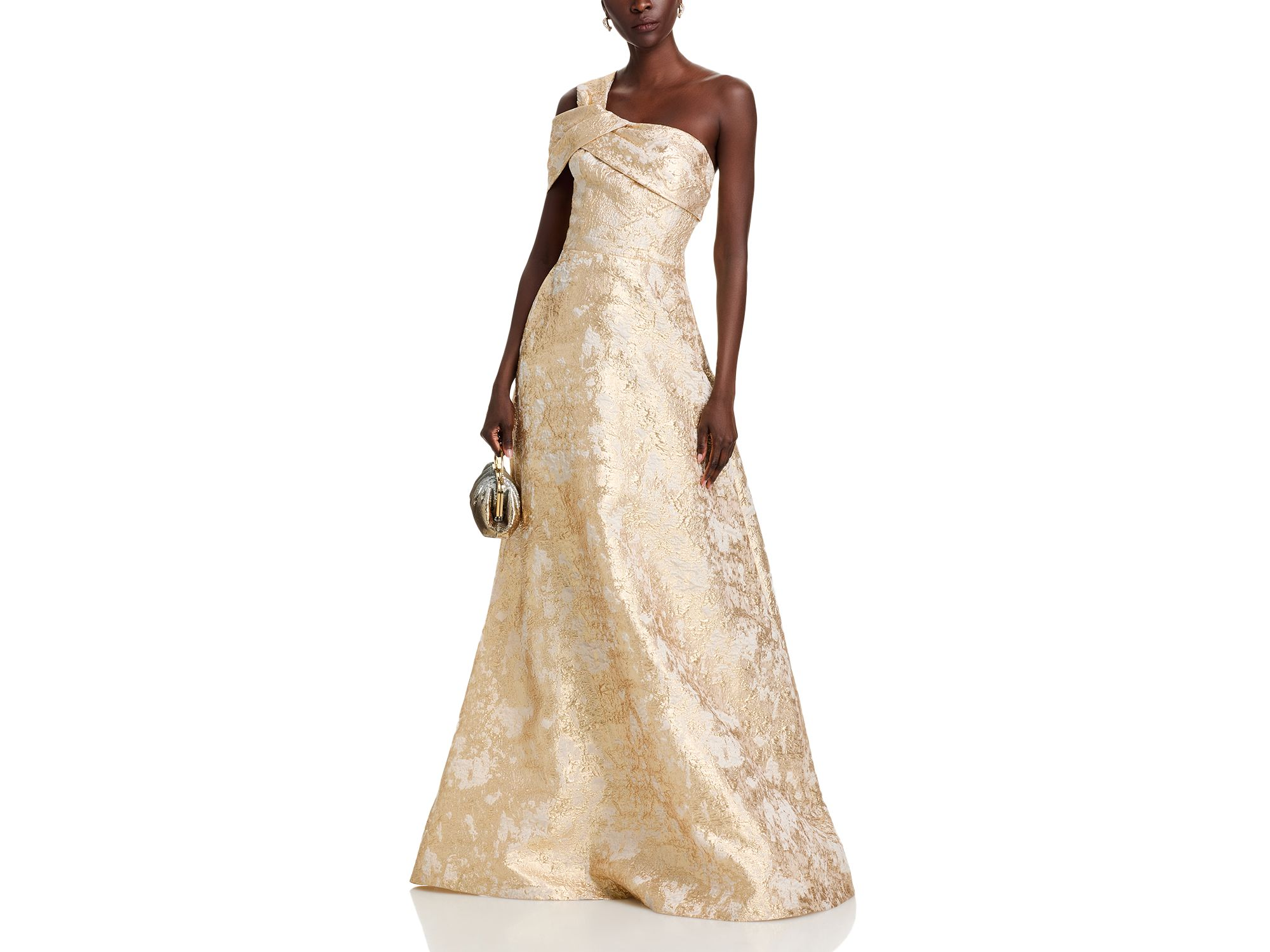 Metallic Jacquard Gown — Image 3