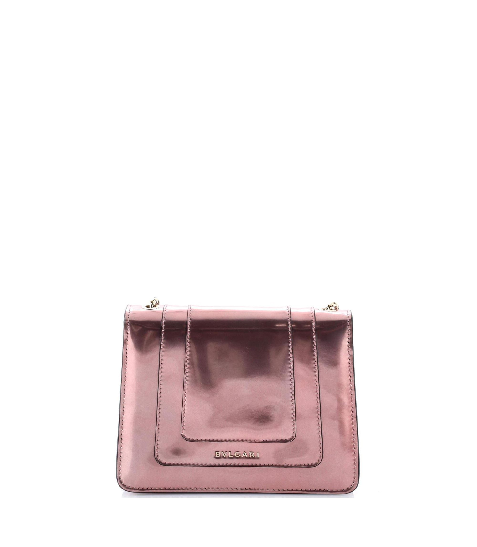 Small Serpenti Forever Square Shoulder Bag Metallic Leather — Image 4